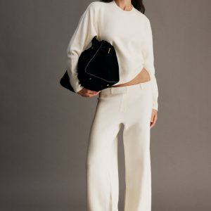 Lauren Knit Trouser - Ivory