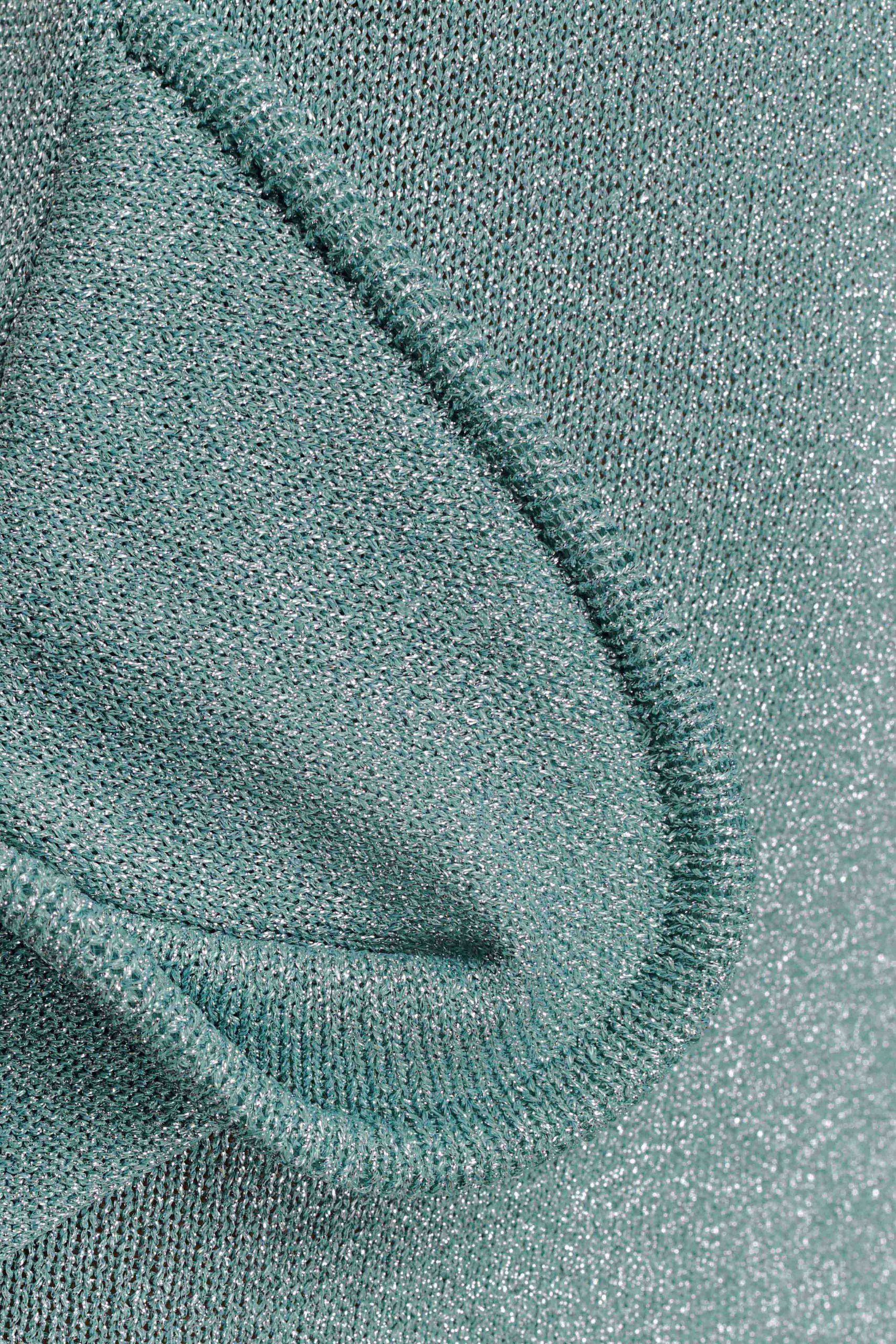 Sandrine Lurex Knit Maxi Dress - Aqua - Image 9