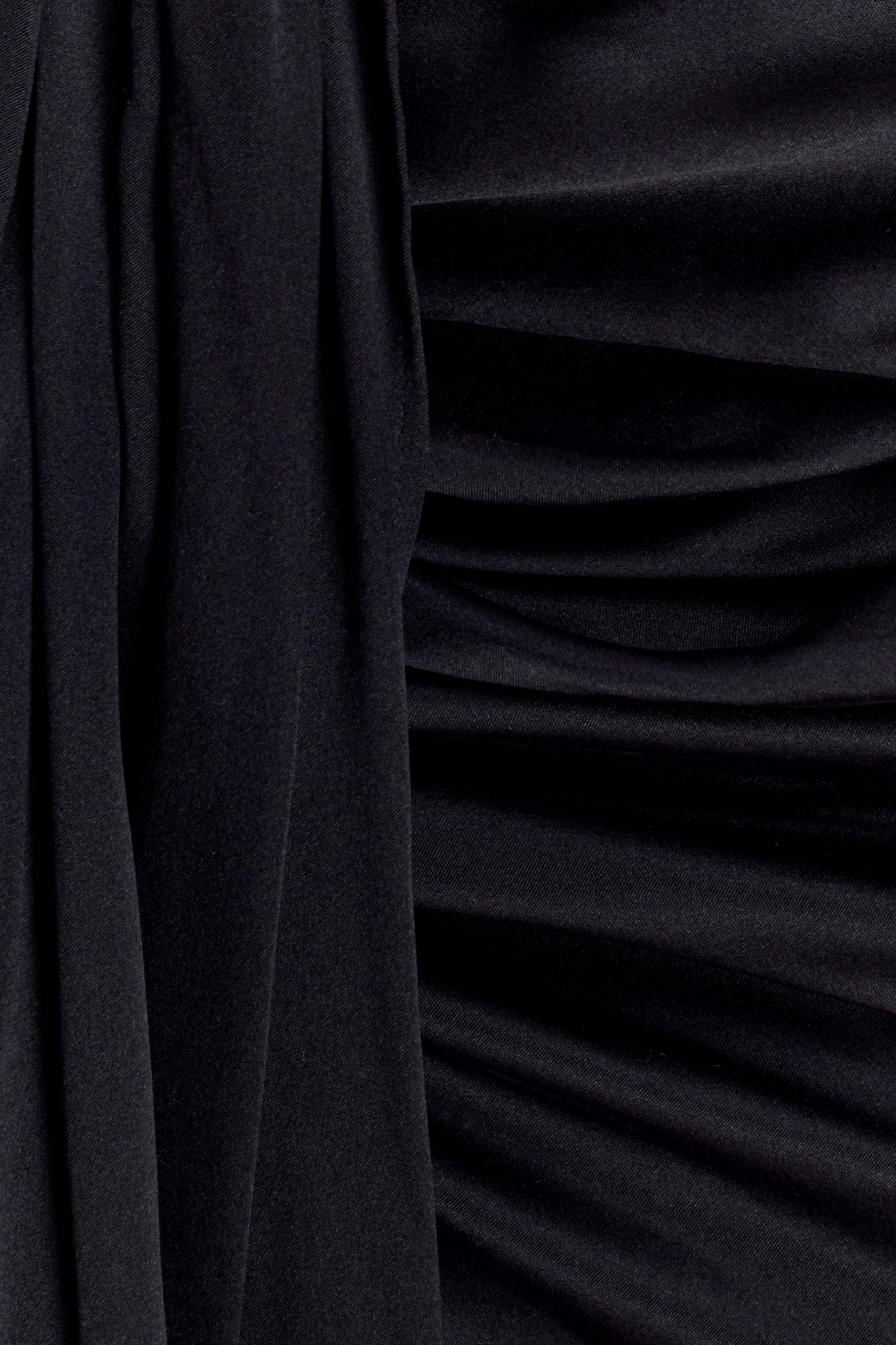 Zendaya Silk Midi Skirt - Black - Image 10