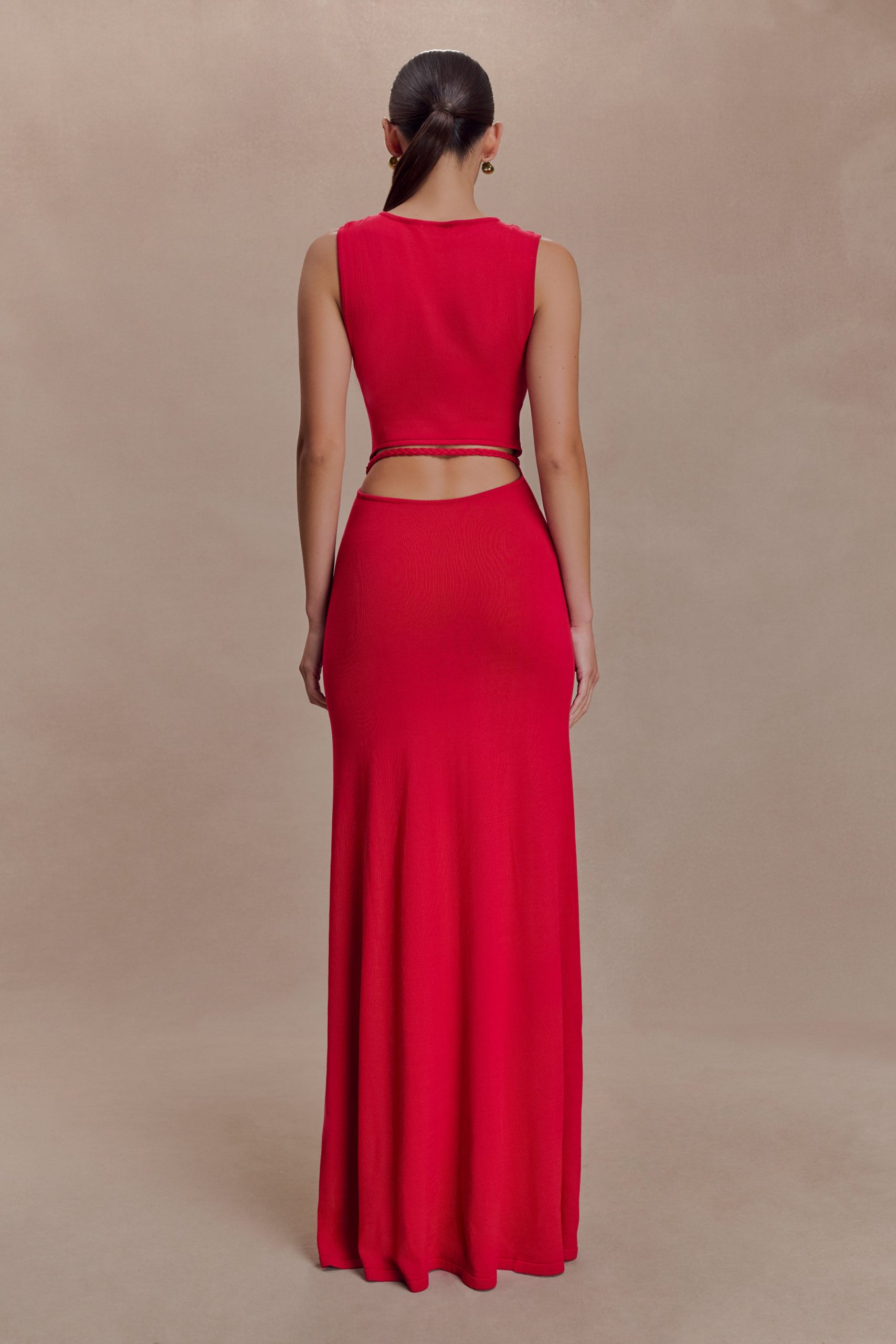 Monay Tulip Maxi Dress - Raspberry - Image 2