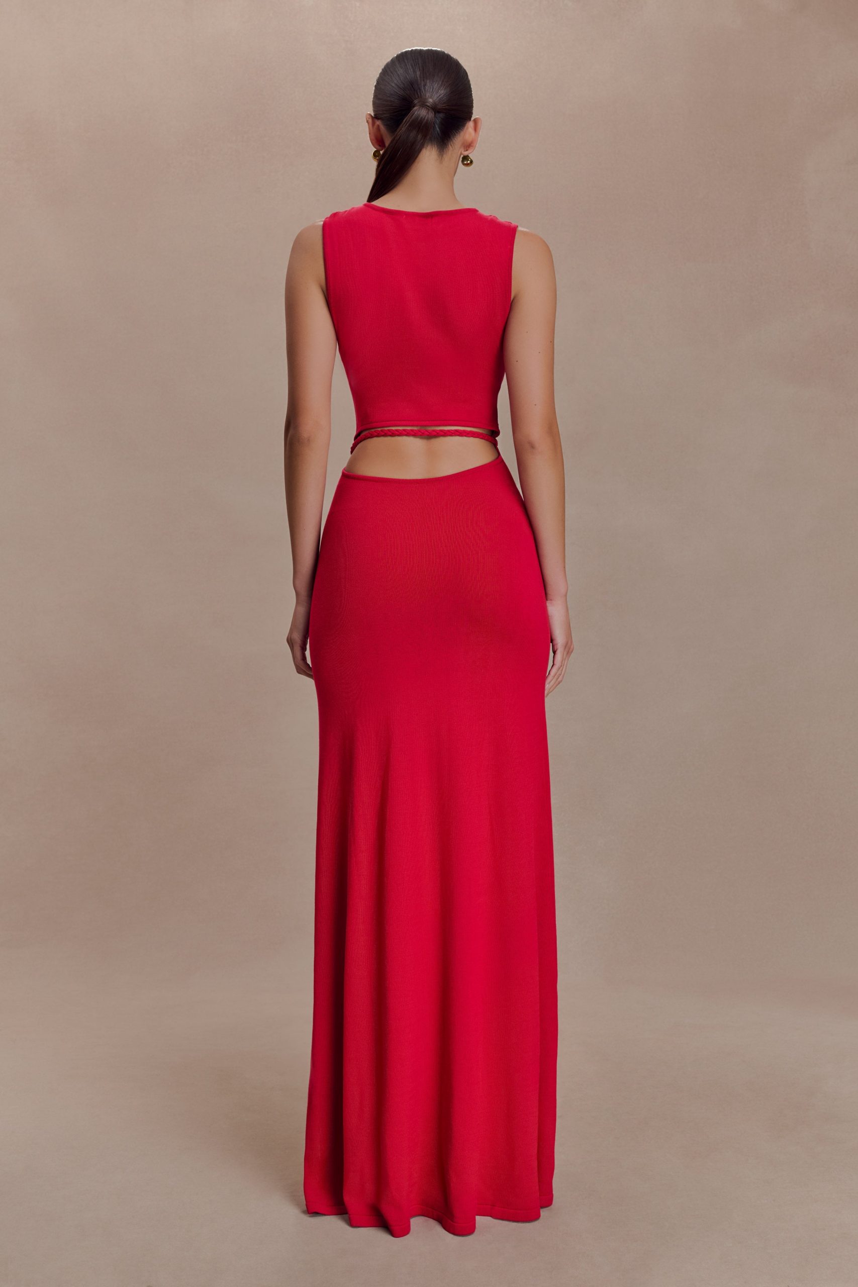 Monay Tulip Maxi Dress - Raspberry - Image 2