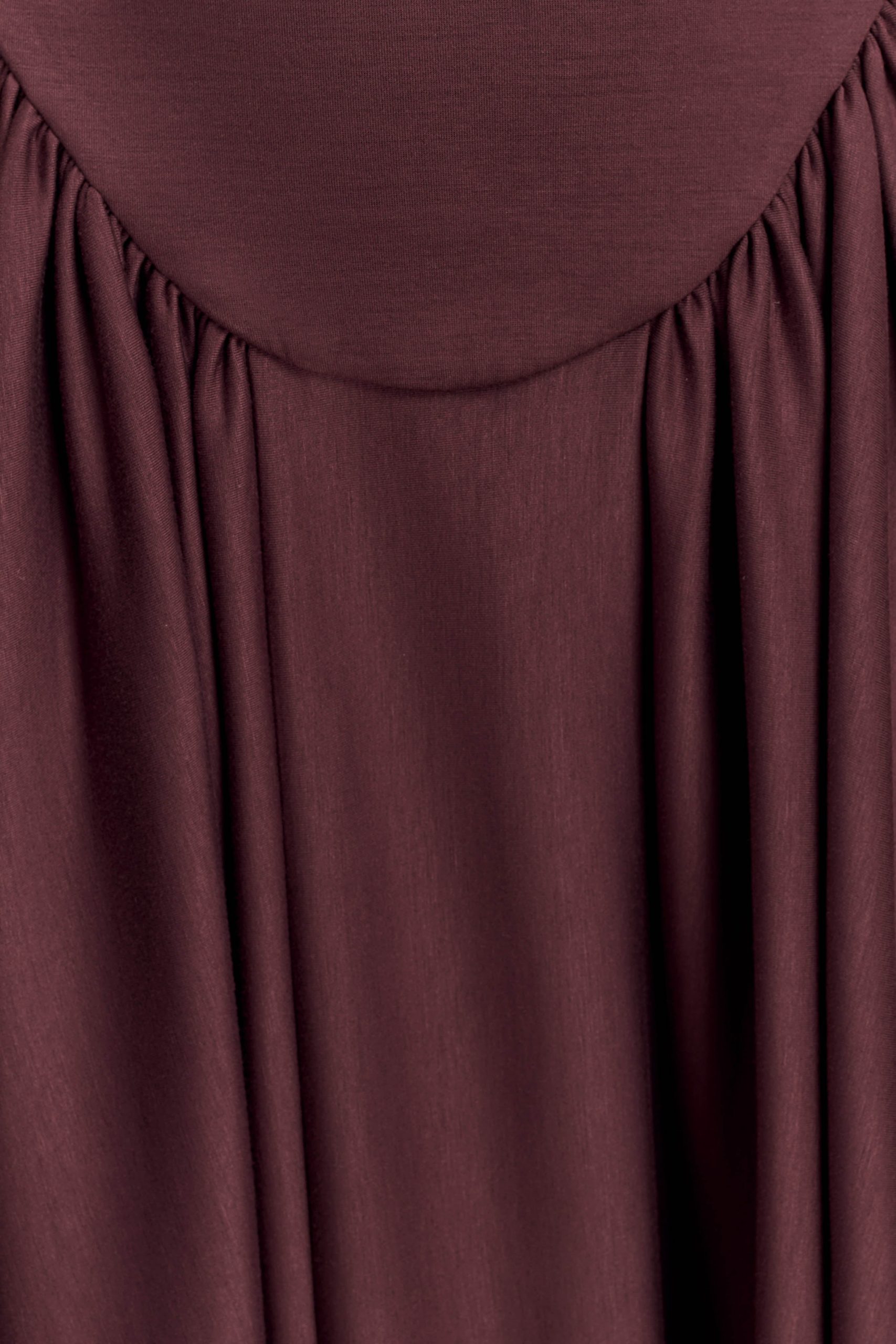Angelina Scuba Halter Midi Dress - Chocolate - Image 6
