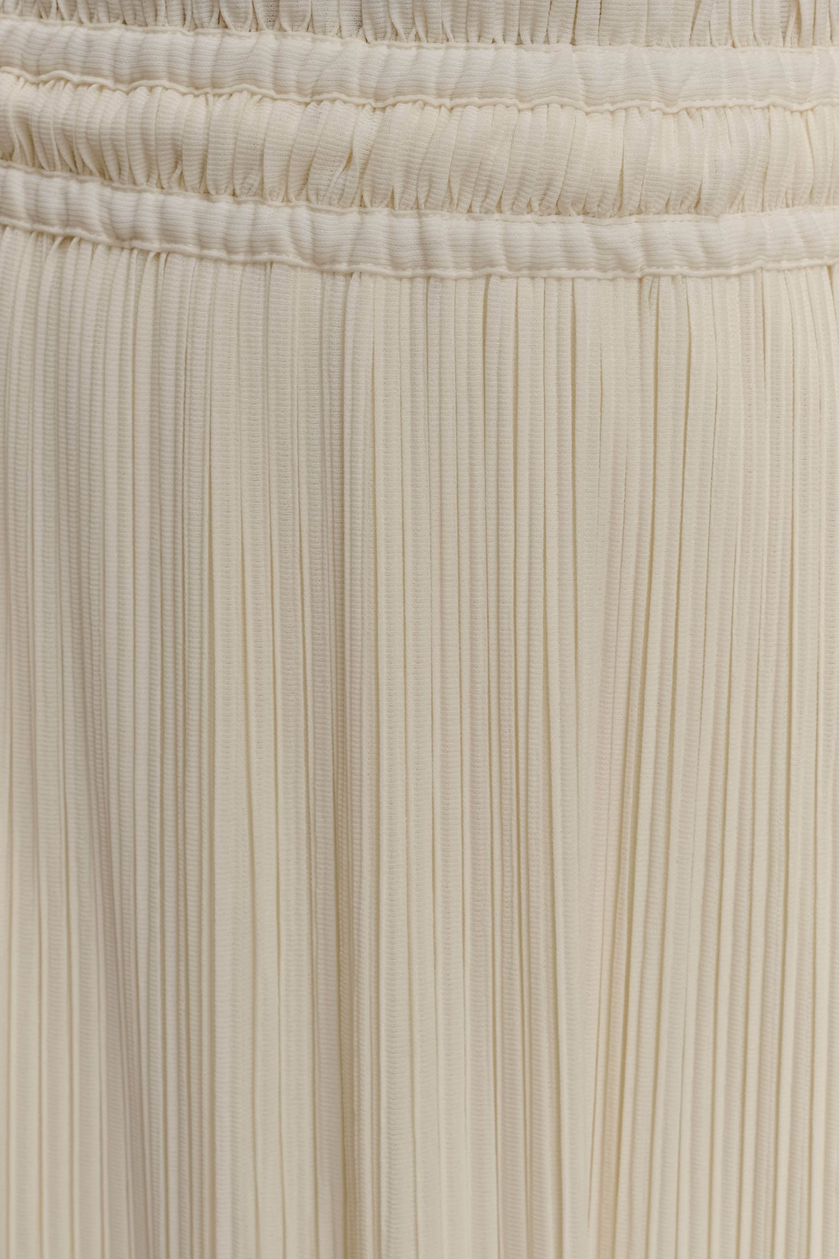 Amaris Gathered Plisse Maxi Skirt - Lemon - Image 6