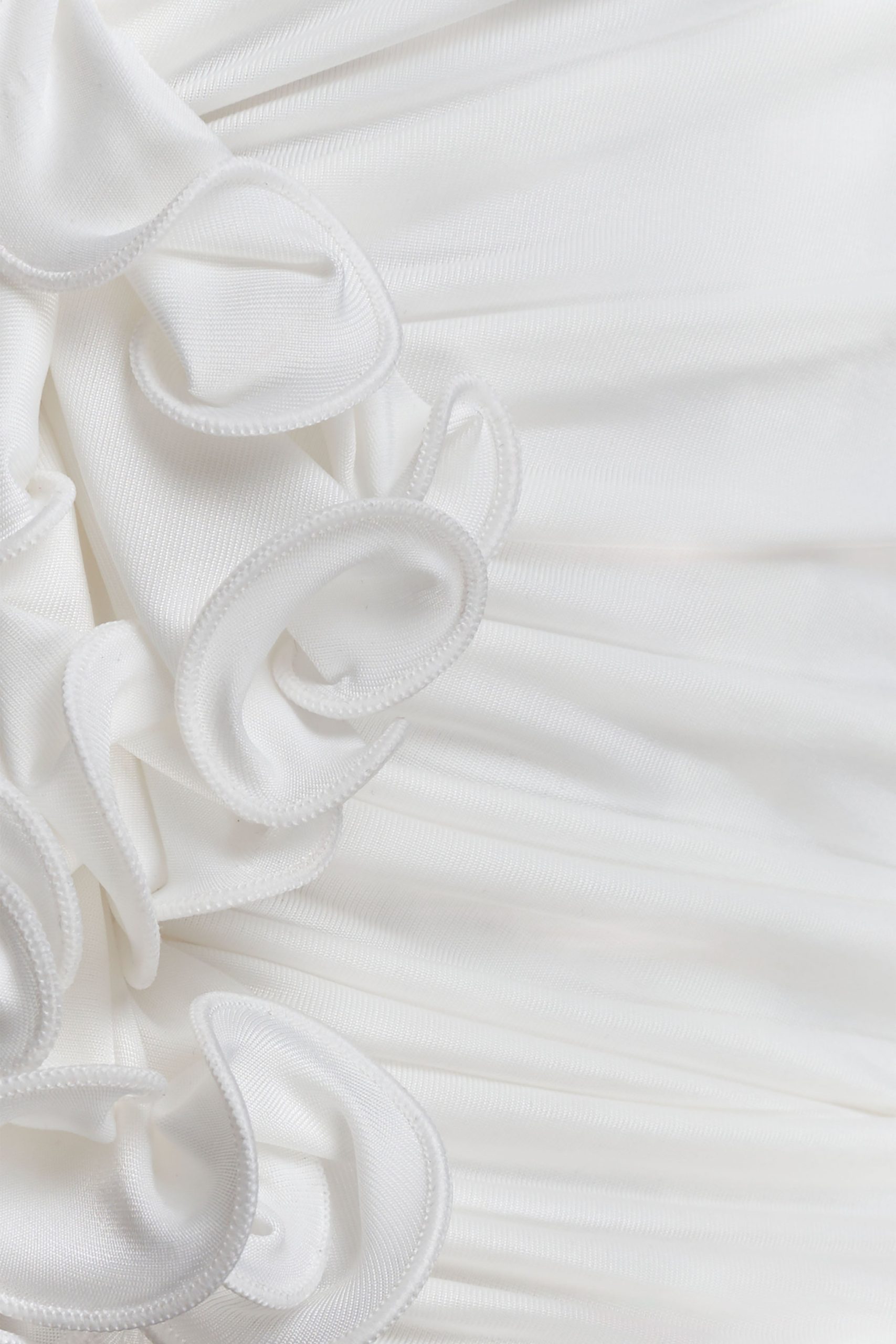 Alessandra Slinky Ruffle Top - Ivory - Image 4