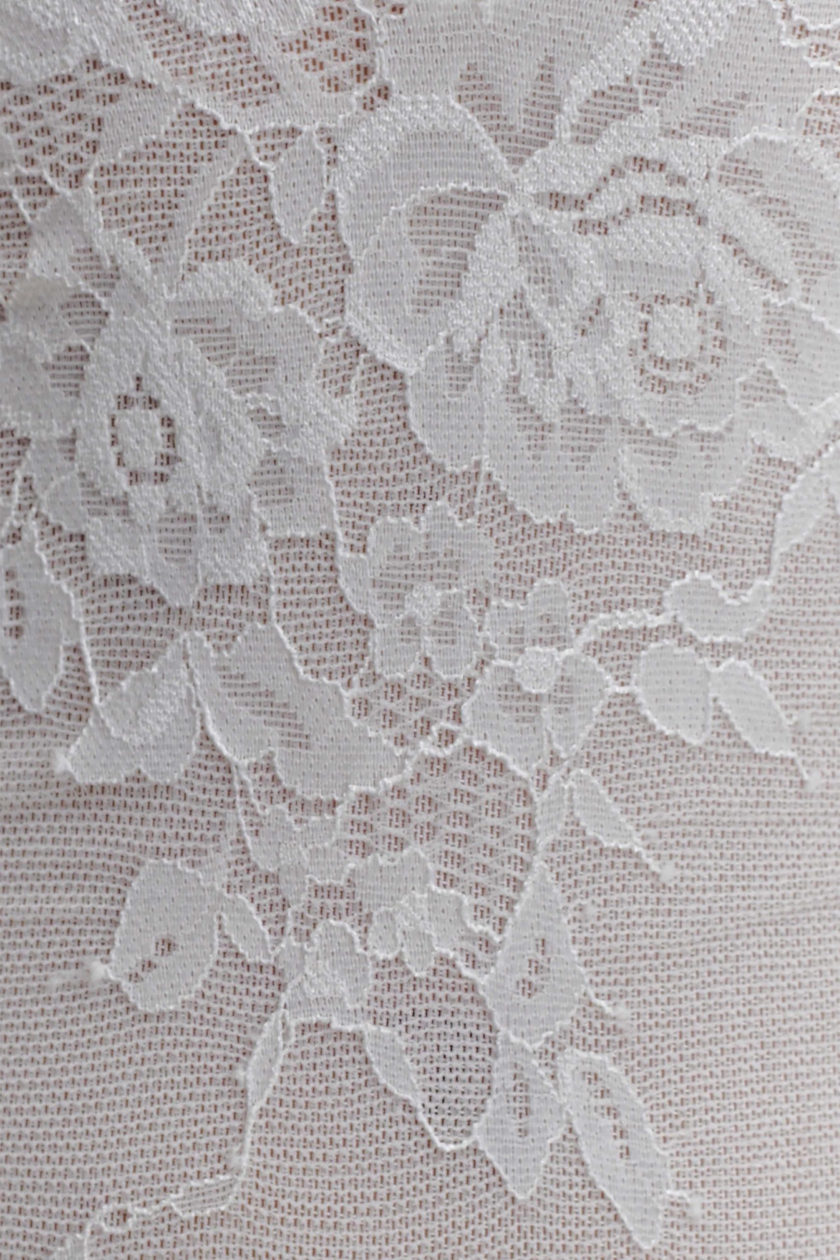 Jasper Sheer Plunge Lace Bodysuit - Ivory - Image 6