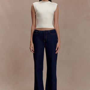 Sharpay Sleeveless Knit Top - Ivory