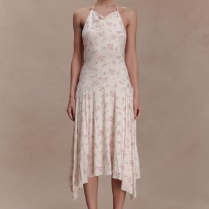 Sylvie Modal Hankie Midi Dress - Floral Ditsy Print