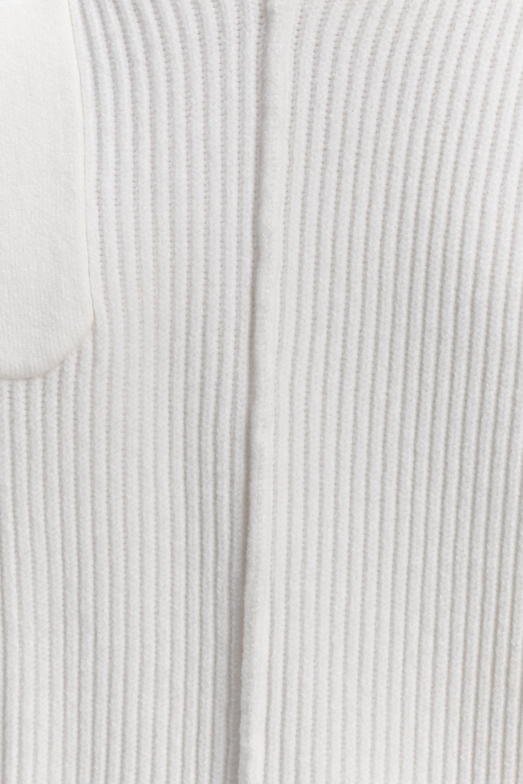 Bianka V Neck Knit Jumper - Off White - Image 7