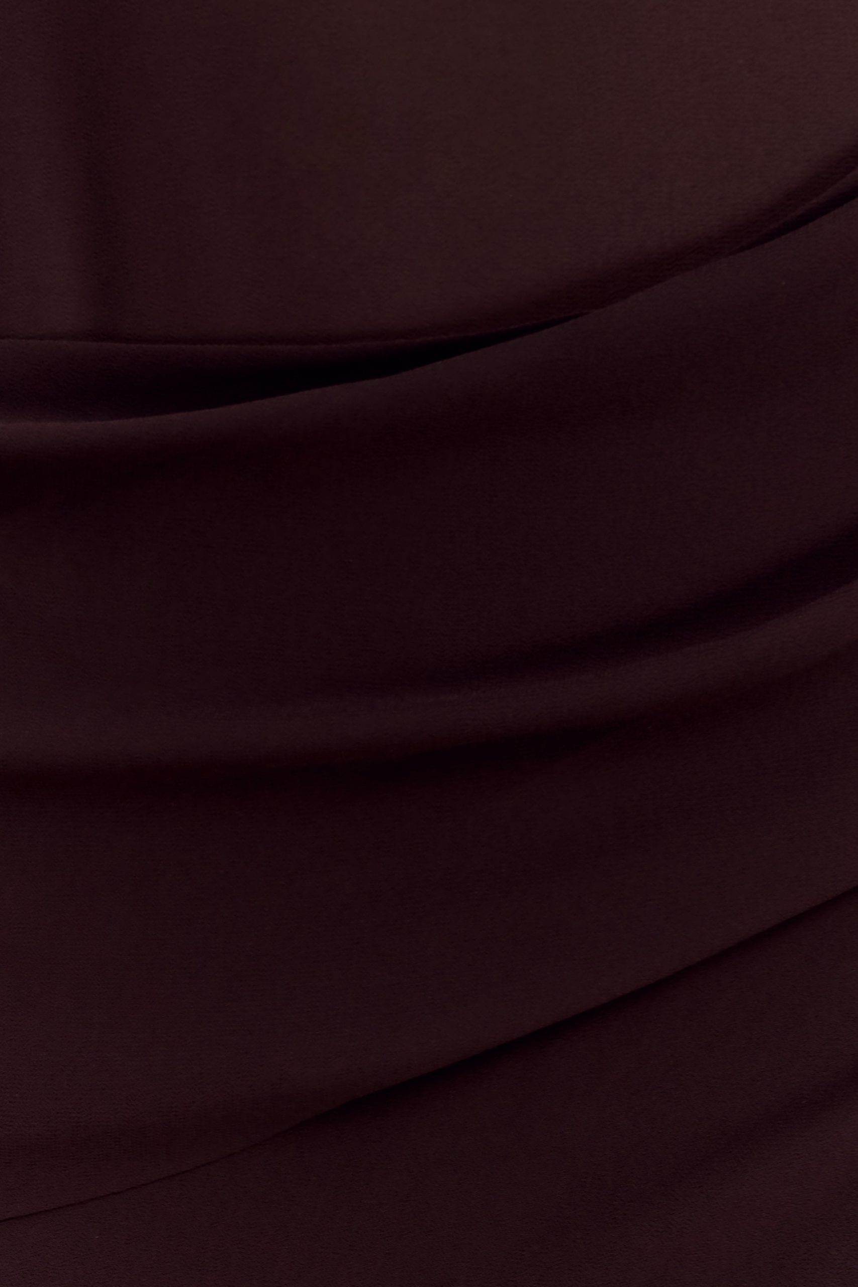 Kirsten Off Shoulder Chiffon Maxi Dress - Cacao Brown - Image 4
