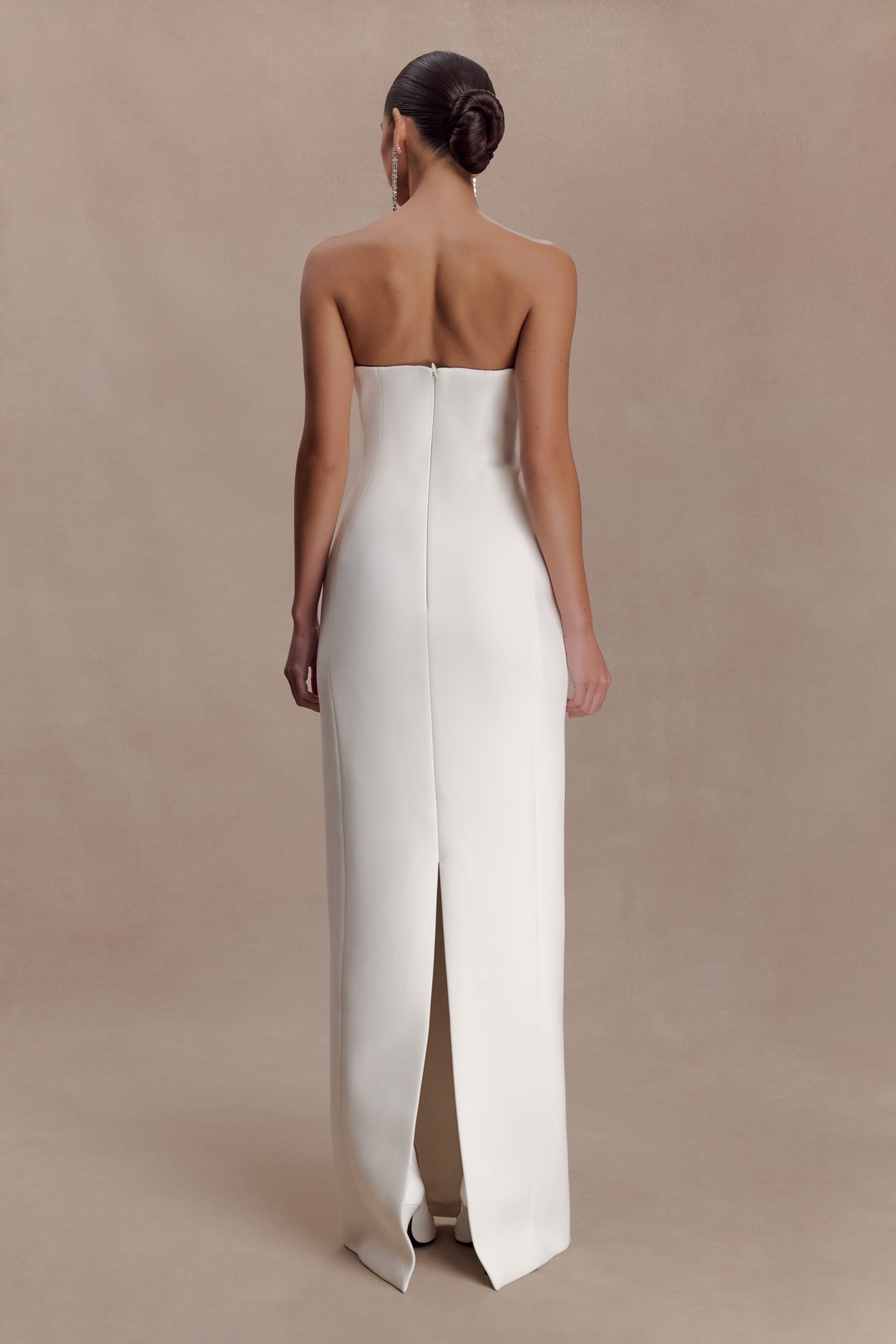 Hilda Embellished Strapless Maxi Dress - White - Image 2