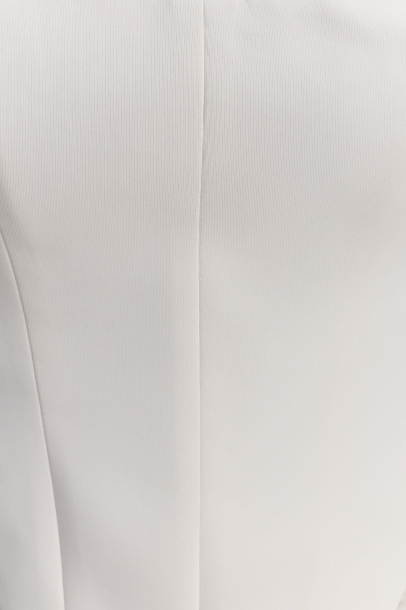 Karina Strapless Scuba Corset - White - Image 7