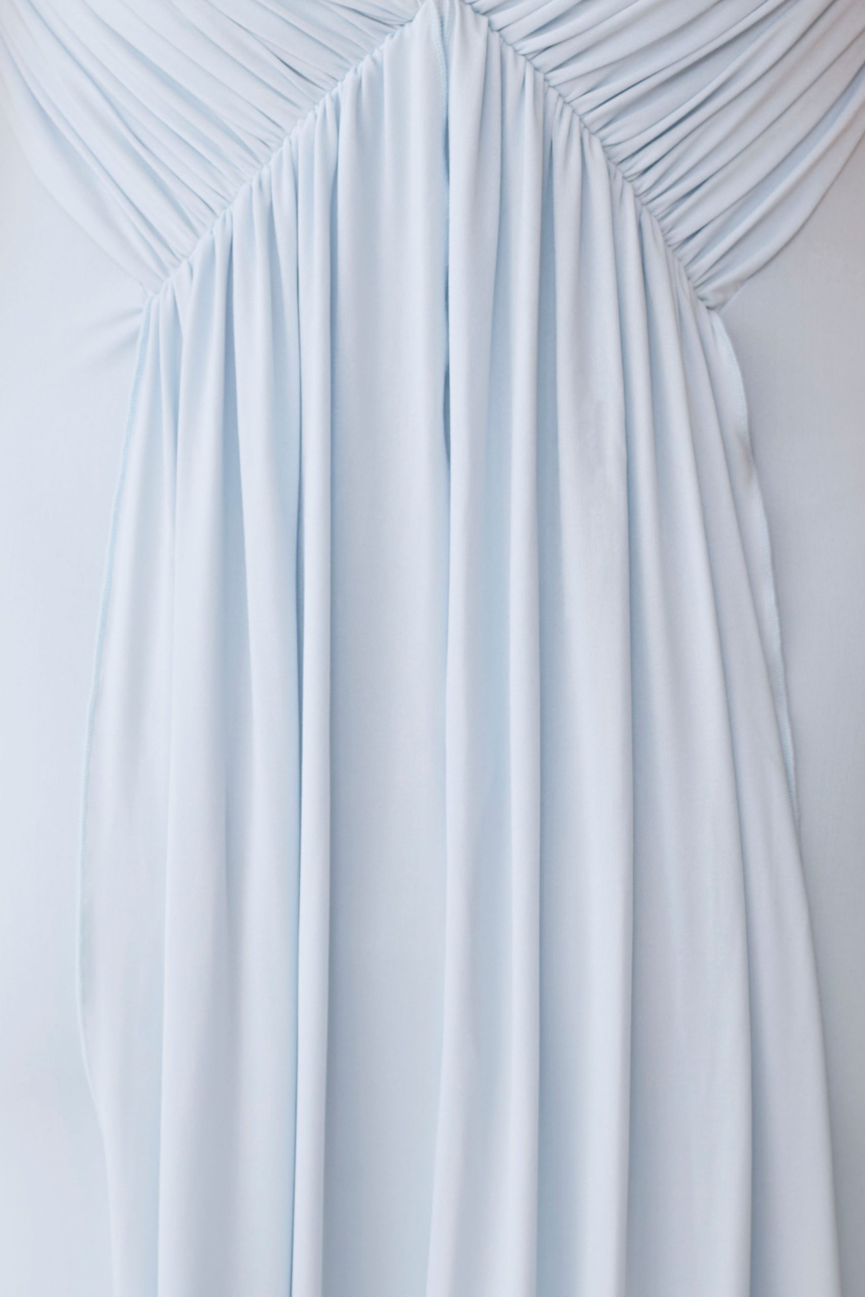 Maely Gathered Slinky Maxi Dress - Pale Blue - Image 7