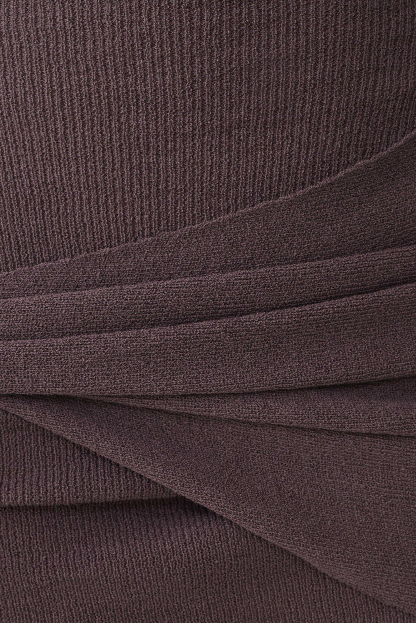 Lucien Cowl Neck Mini Dress - Peppercorn - Image 7