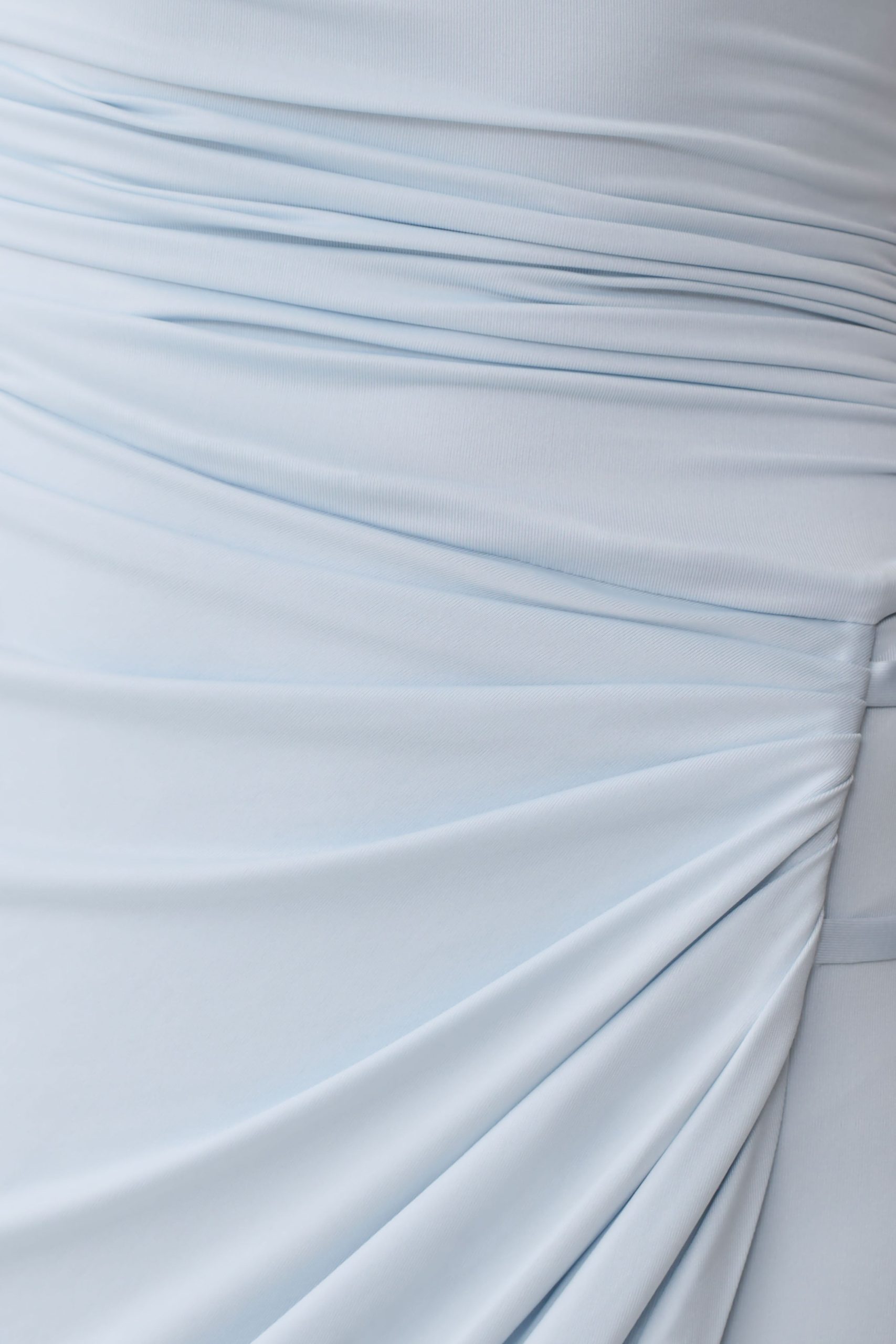 Alyn Off Shoulder Draped Maxi Dress - Pale Blue - Image 6