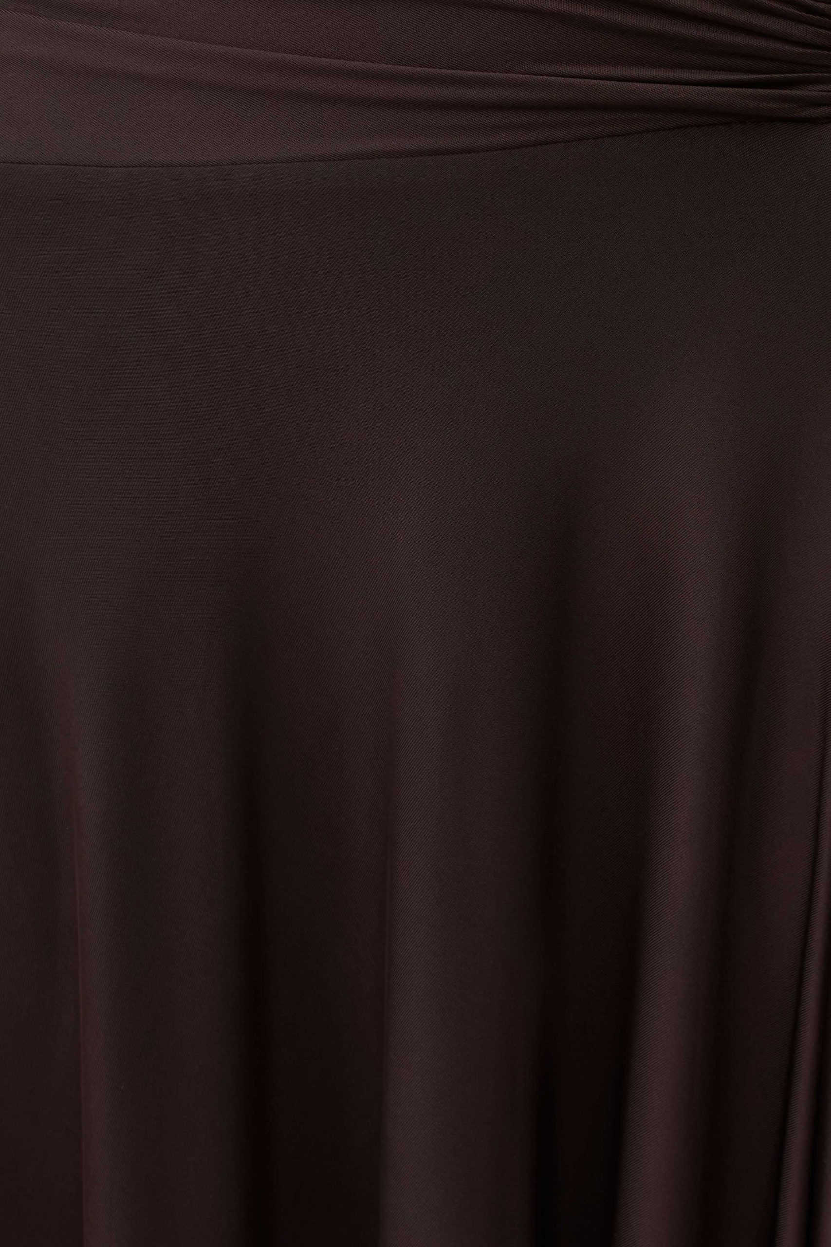 Luu Slinky Midi Skirt - Dark Chocolate - Image 8