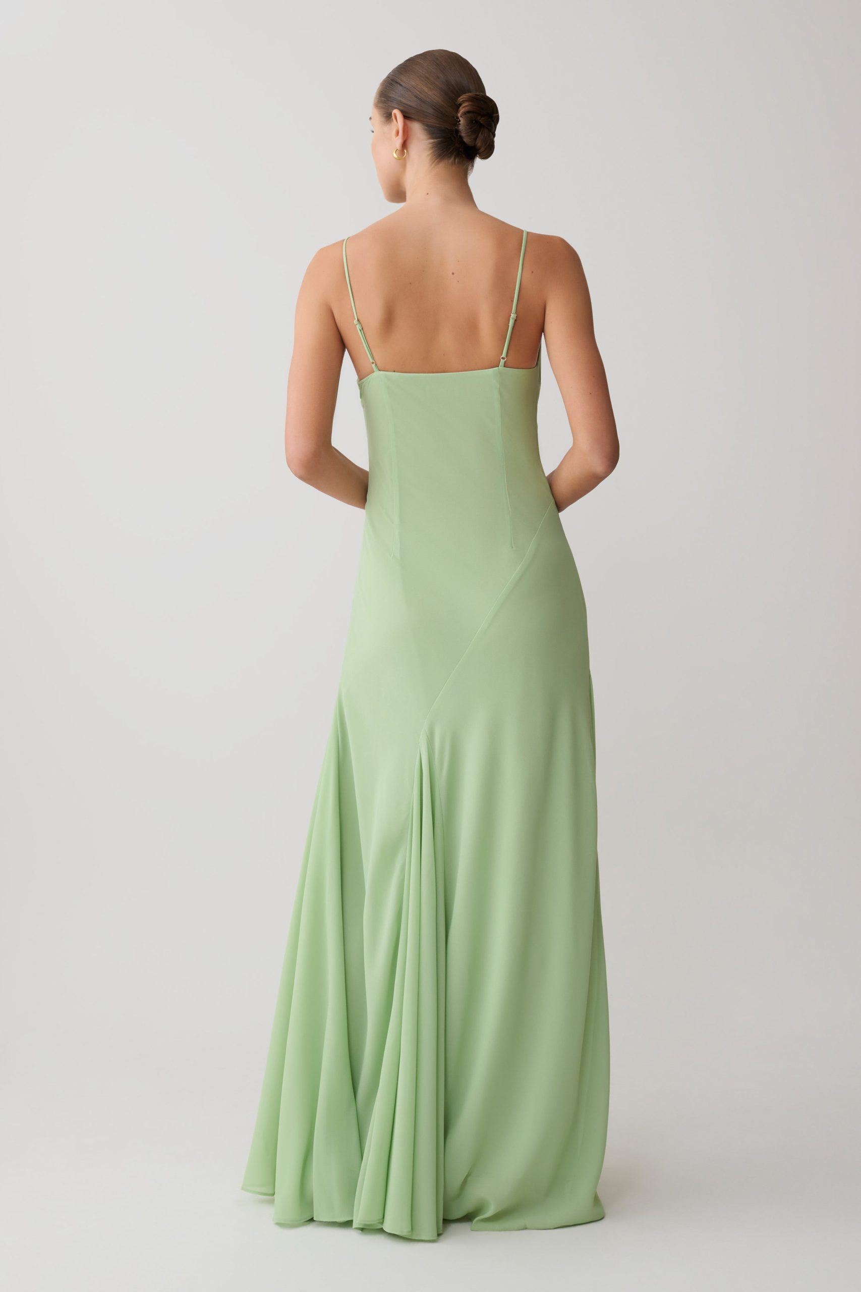 Aurelia Chiffon Maxi Dress - Sage - Image 2