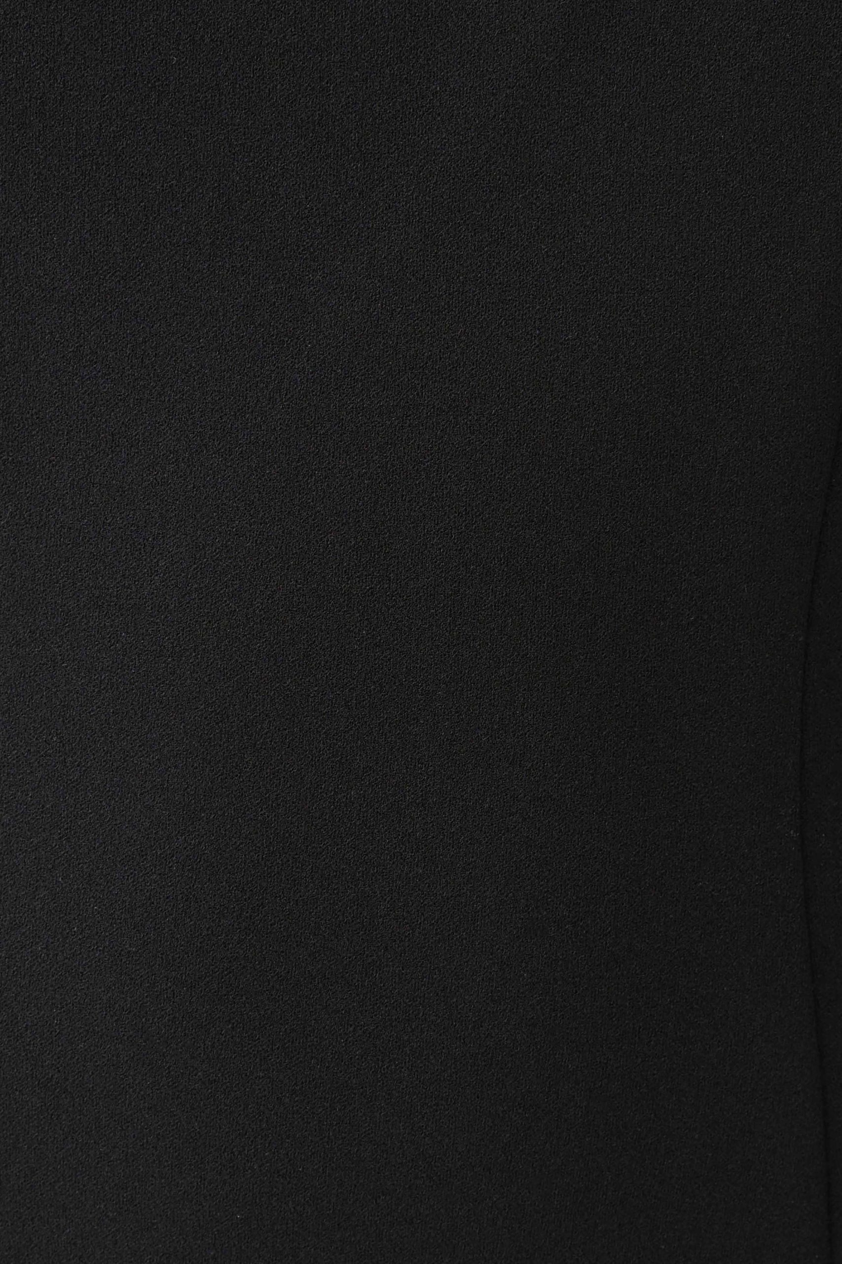Briella V Neck Suiting Maxi Dress - Black - Image 6