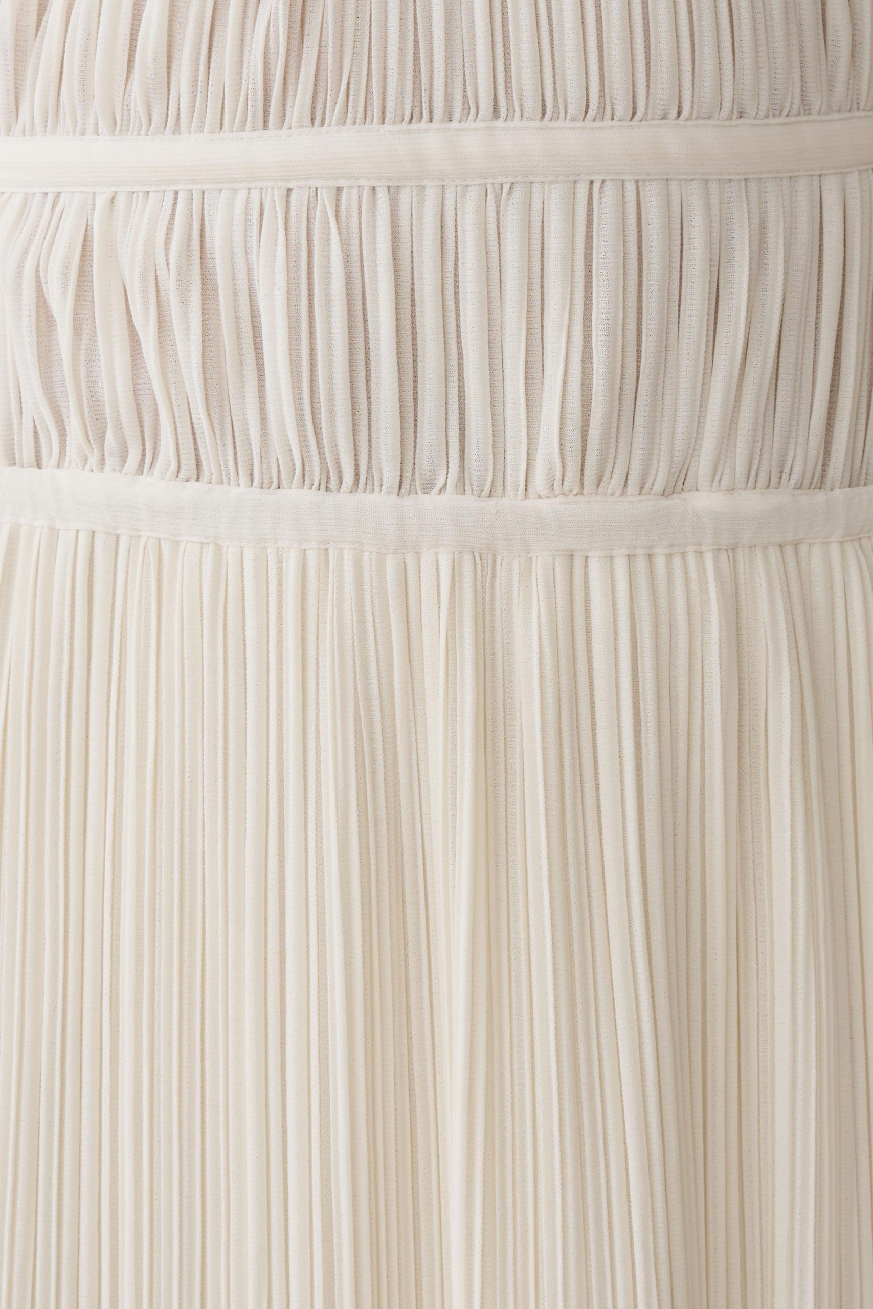 Thien Cowl Halter Midi Dress - Ivory - Image 7