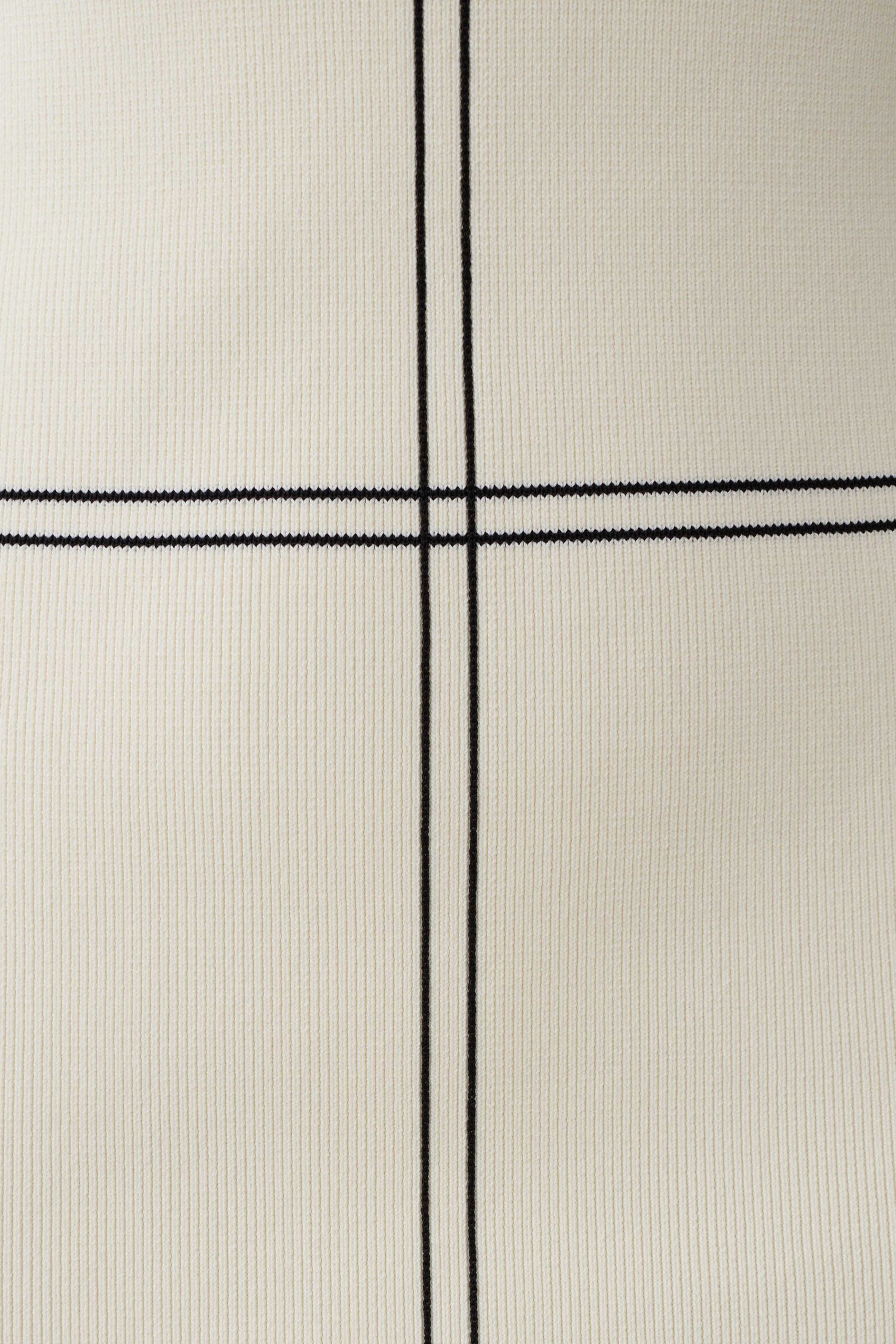 Malone Bandage Knit Midi Dress - Ivory - Image 9