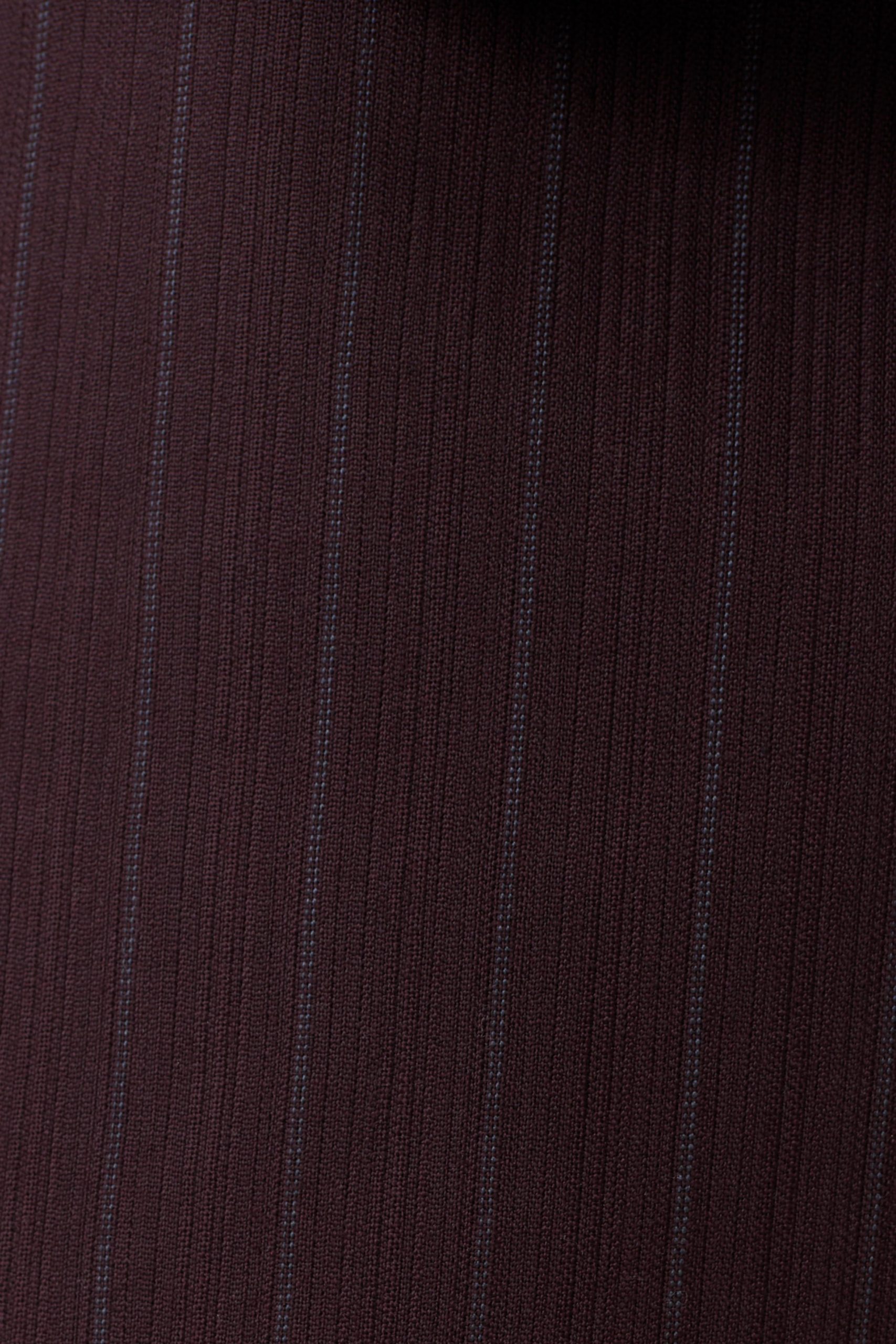 Agatha Suiting Shorts - Plum Pinstripe - Image 9