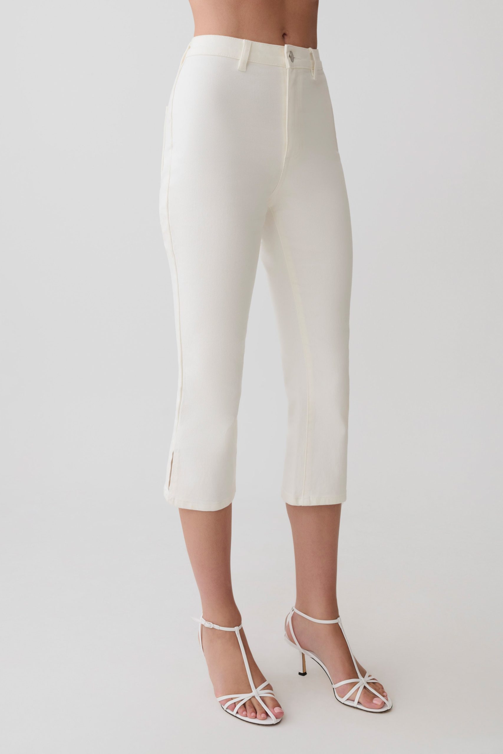 Mary Denim Capris - White - Image 6