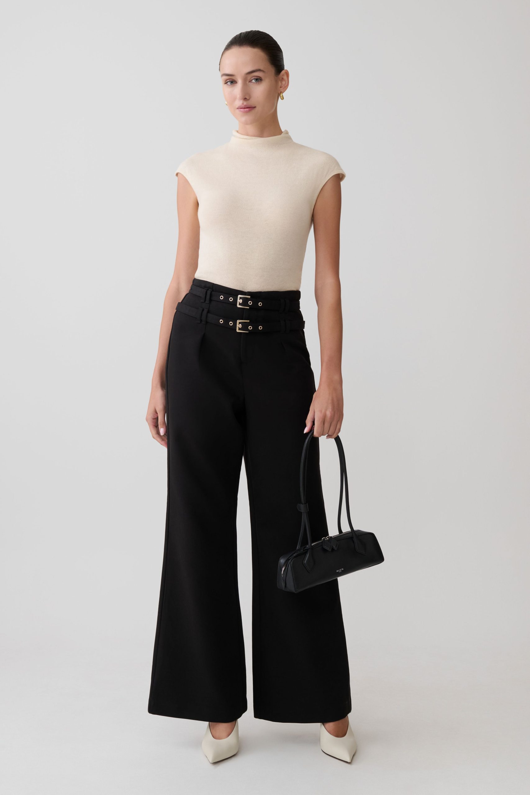 Sonny Short Sleeve Knit Top - Cream - Image 5