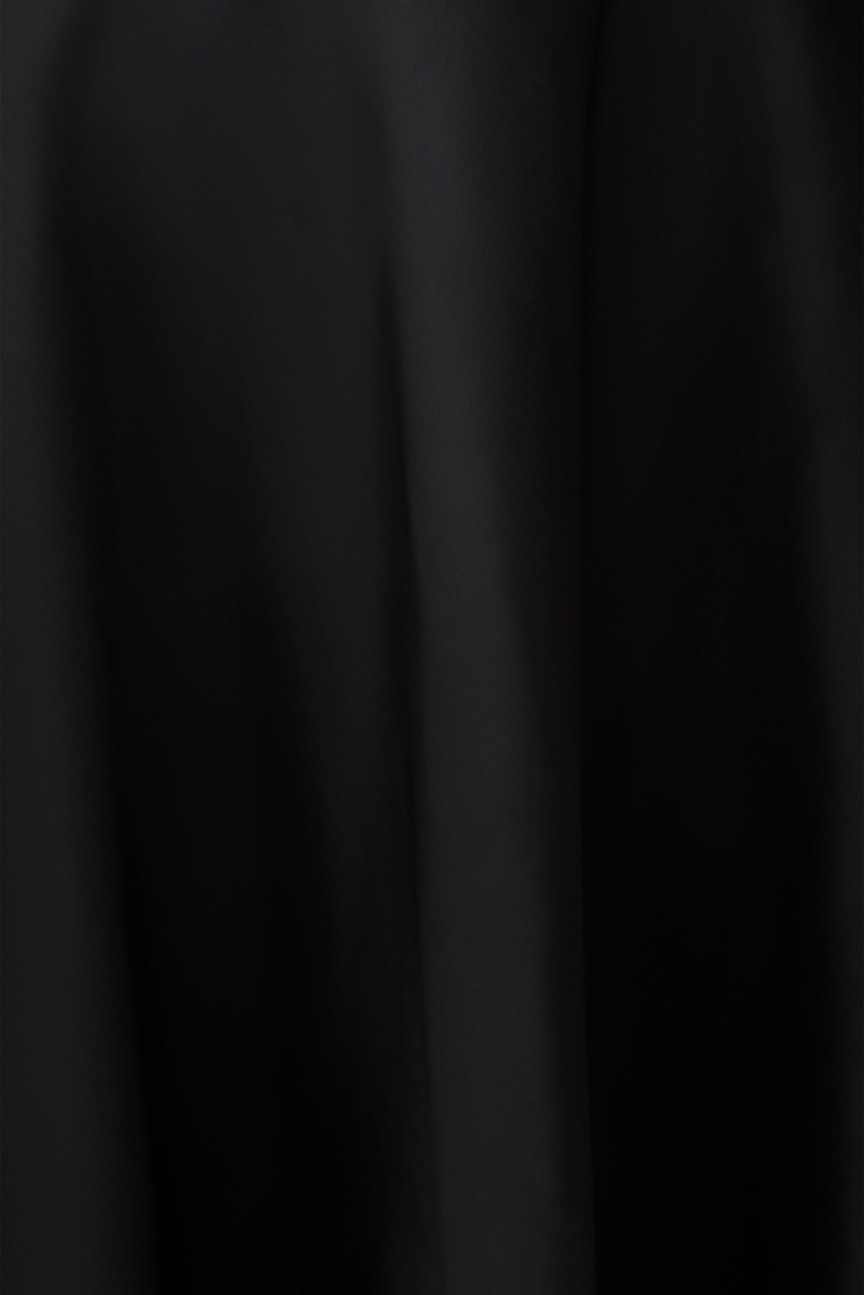 Coralie Asymmetric Satin Midi Skirt - Black - Image 14