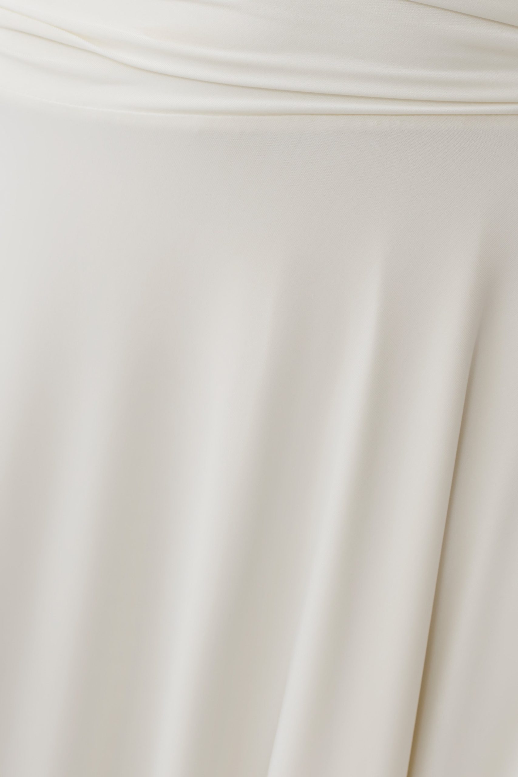 Luu Off Shoulder Slinky Top - Ivory - Image 5