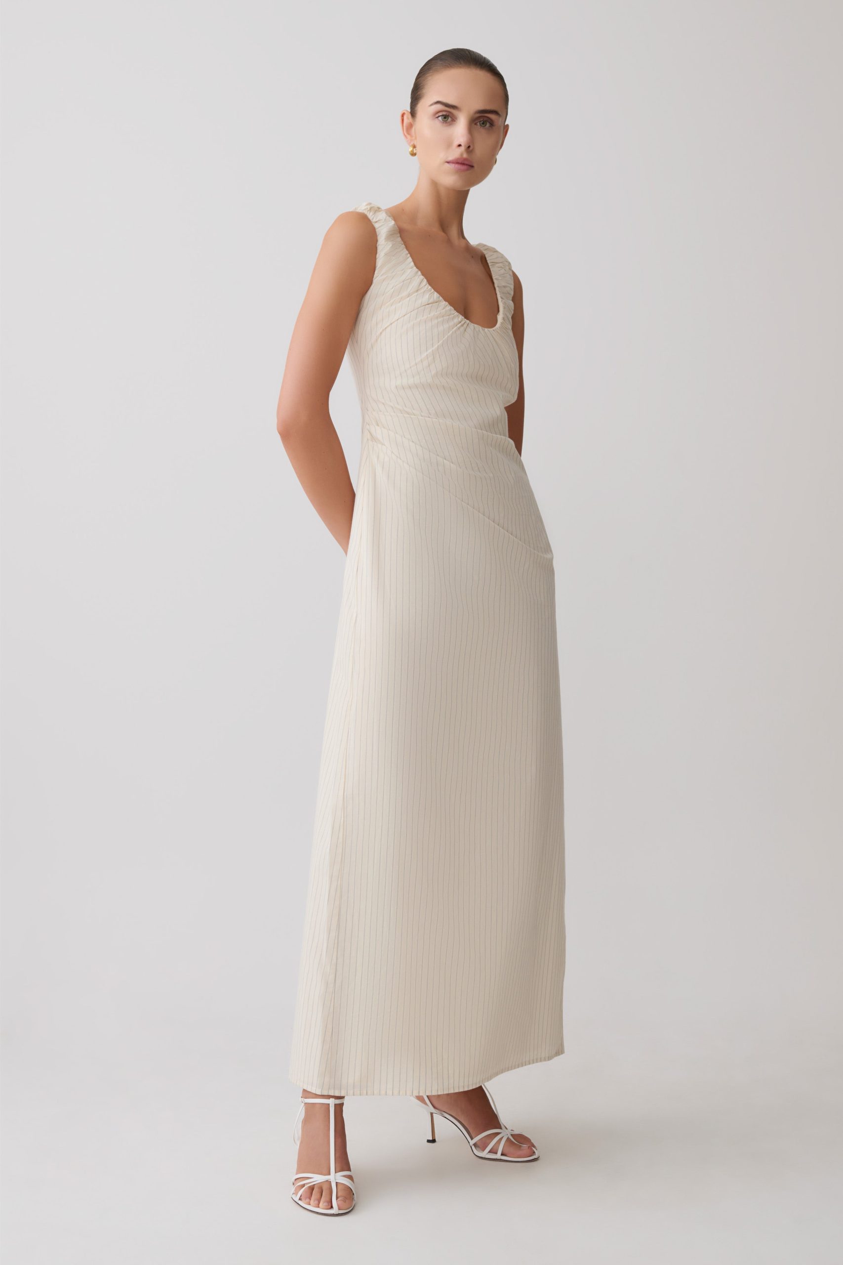 Anisa Scoop Neck Maxi Dress - Stripe - Image 4