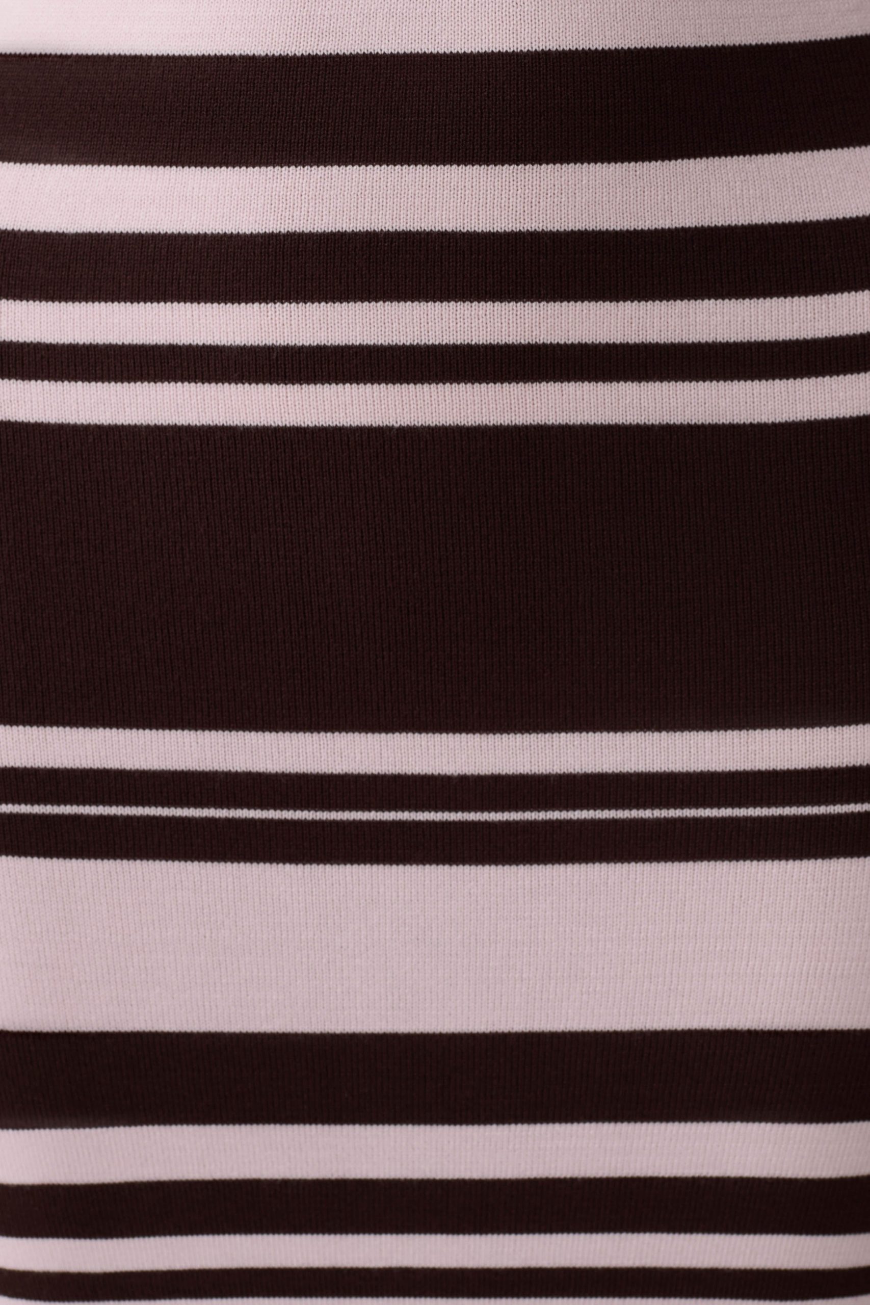 Brienne Stripe Midi Dress - Pink/Chocolate - Image 7