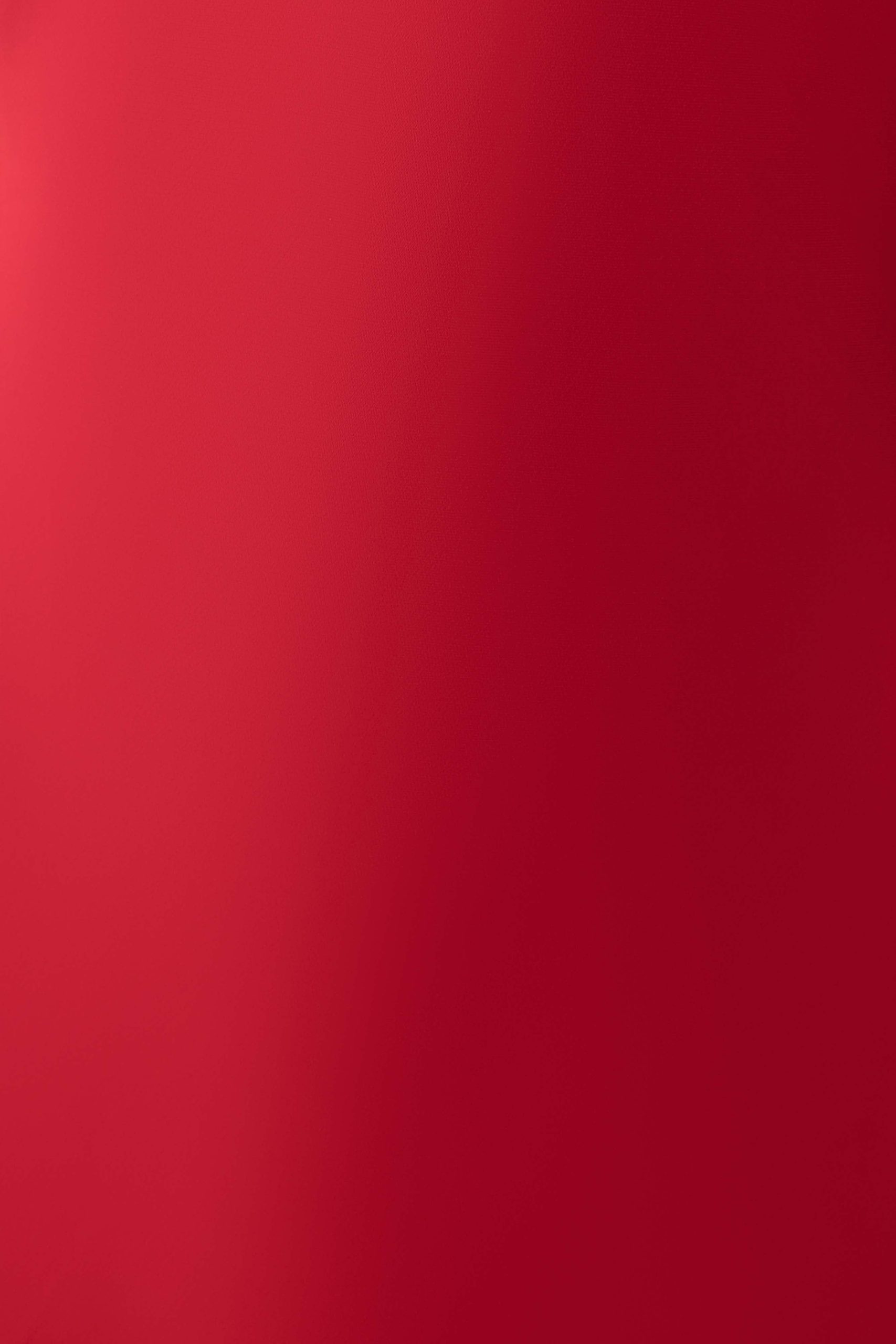 Esme Plunge Satin Maxi Dress - Red - Image 7