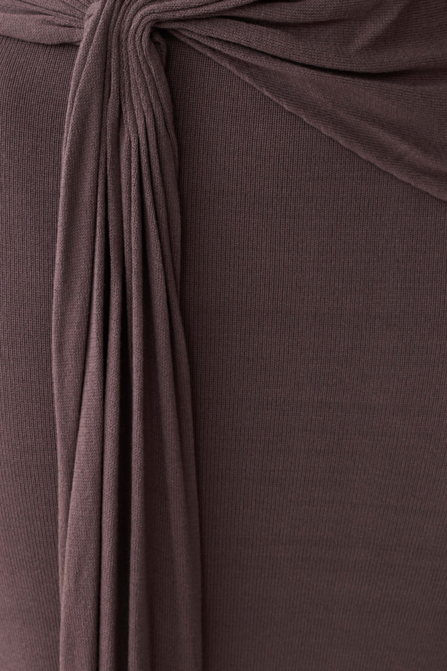 Cindylou Halter Knit Maxi Dress - Peppercorn - Image 6