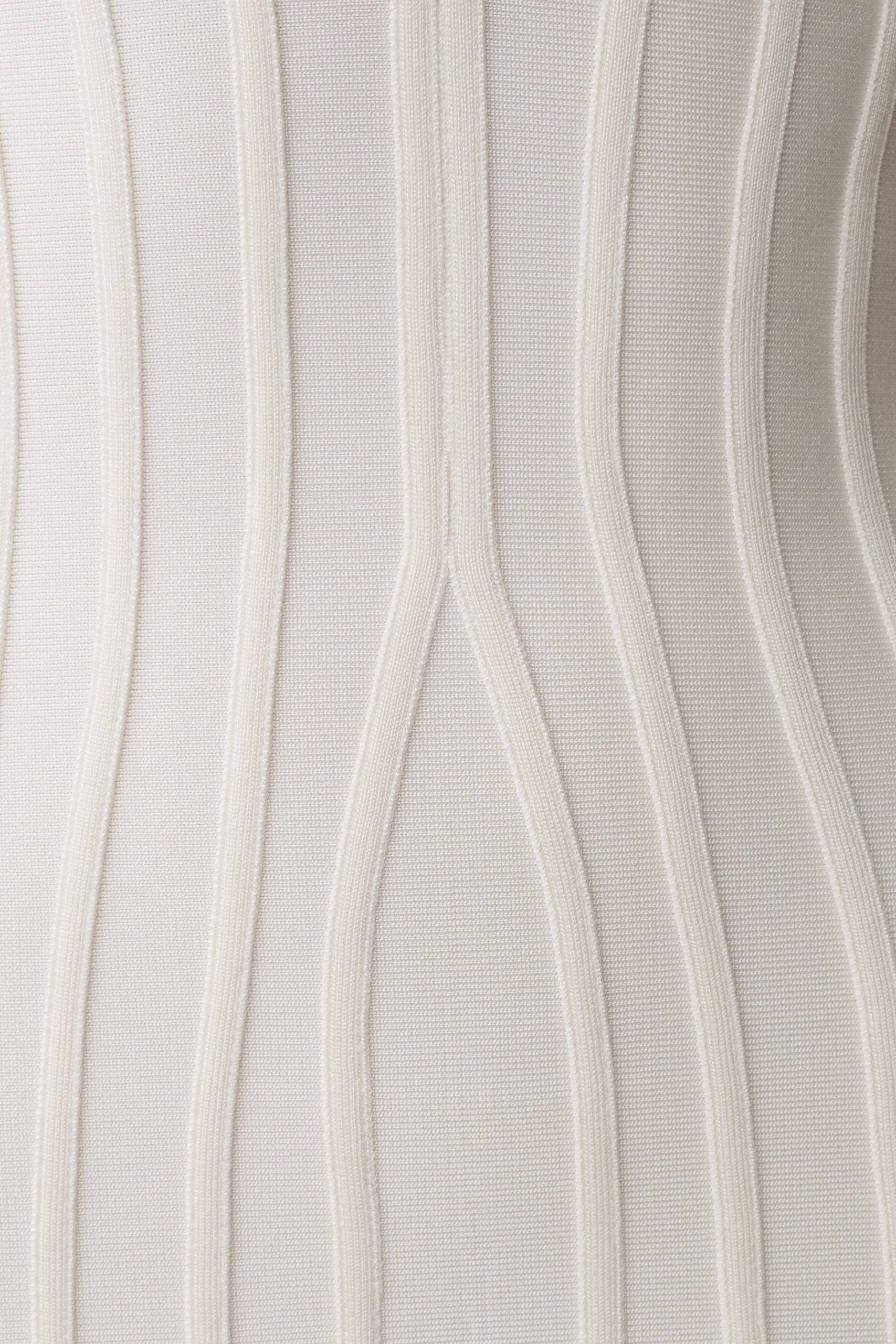 Gia Bandage Knit Midi Dress - Ivory - Image 8