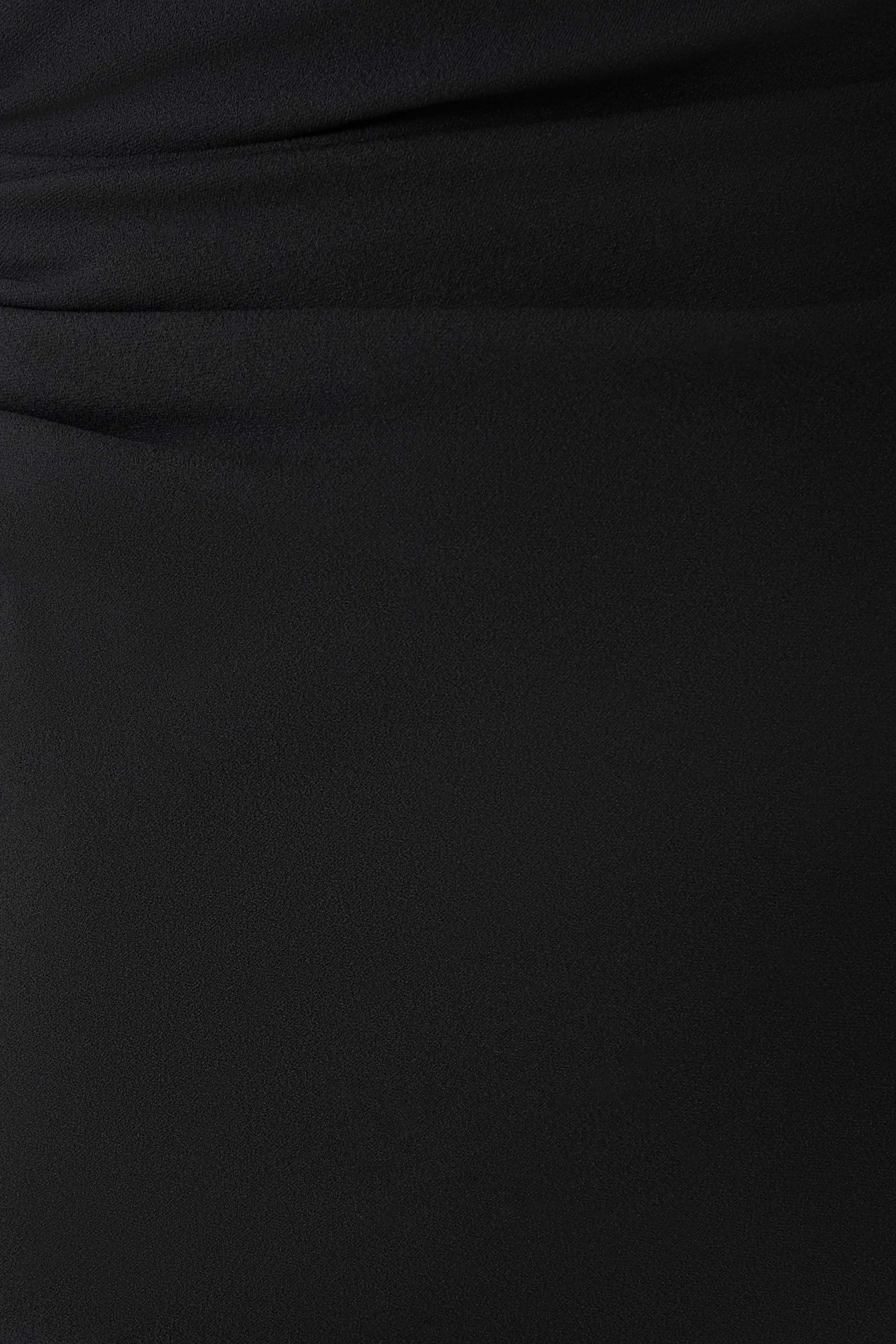 Thalyn Crepe Maxi Dress With Split - Black - Image 8