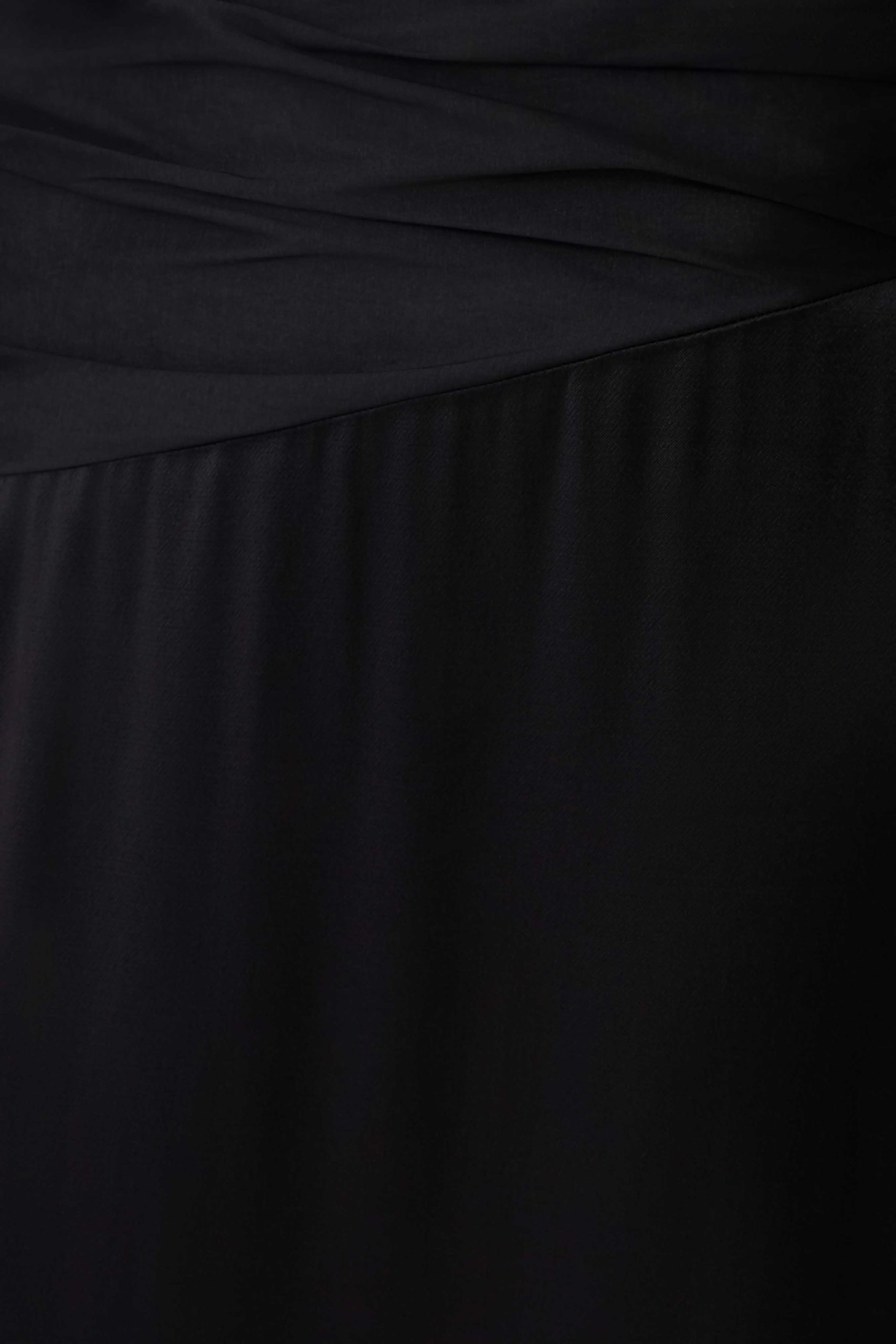 Serena Strapless Taffeta Maxi Dress - Black - Image 6