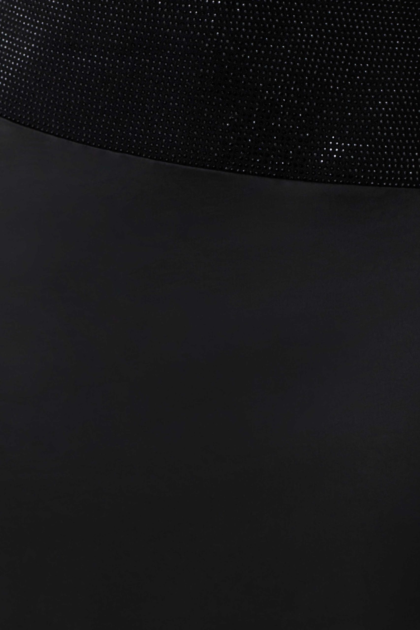 Athena One Shoulder Diamante Maxi Dress - Black - Image 12
