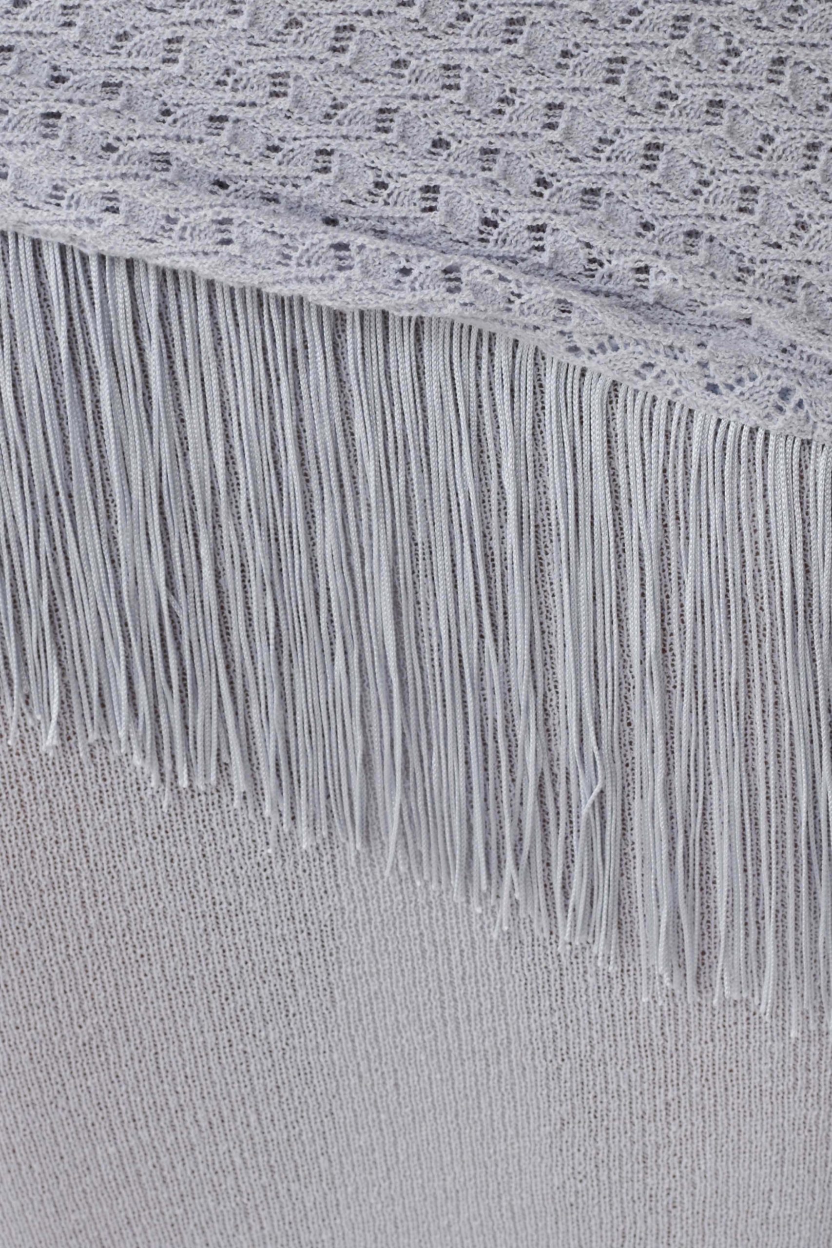 Jaytee Knit Maxi Skirt With Fringe Tie - Sky Blue - Image 7
