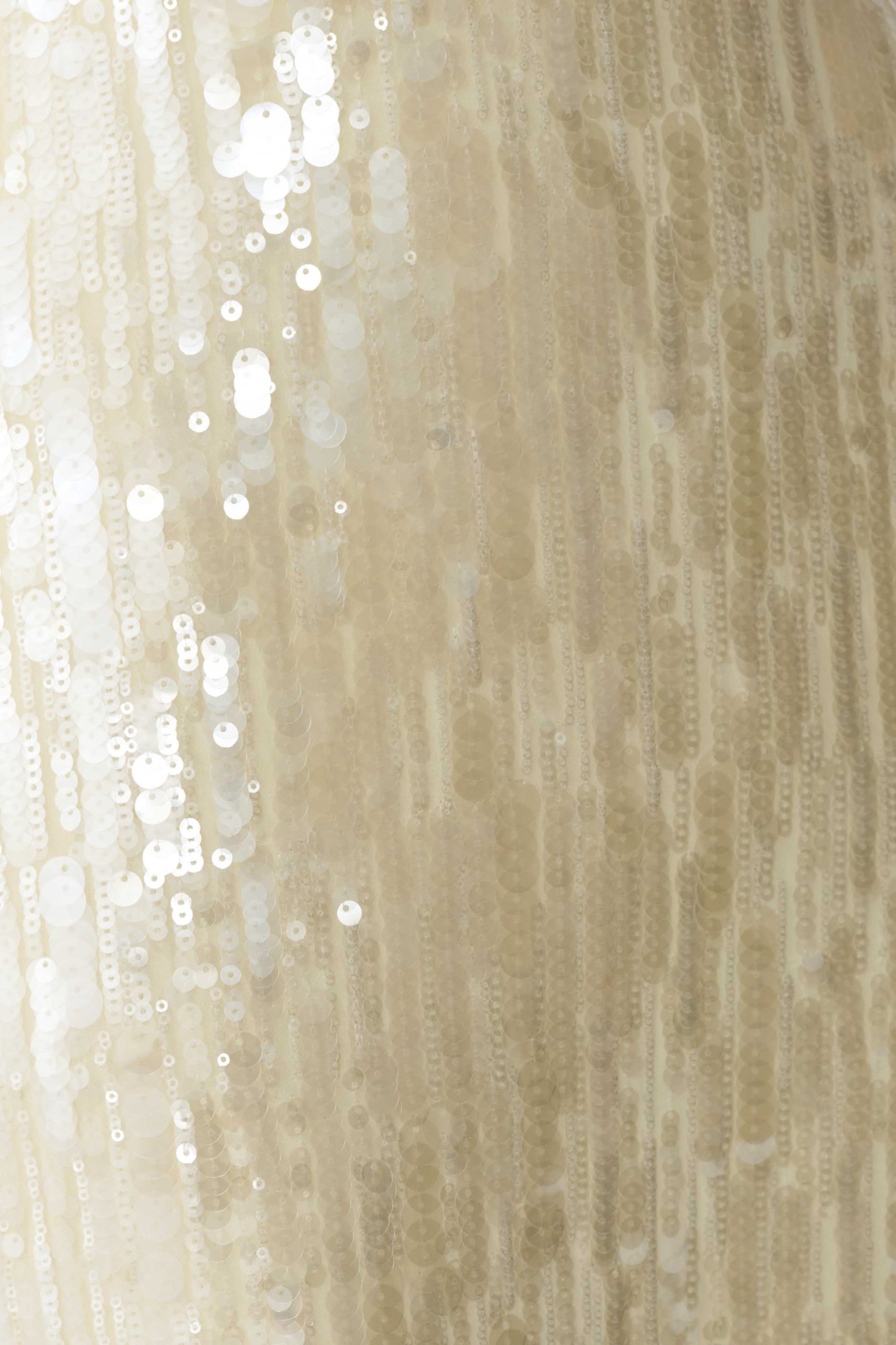 Gertrud Sequin Halter Maxi Dress - Lemon - Image 8