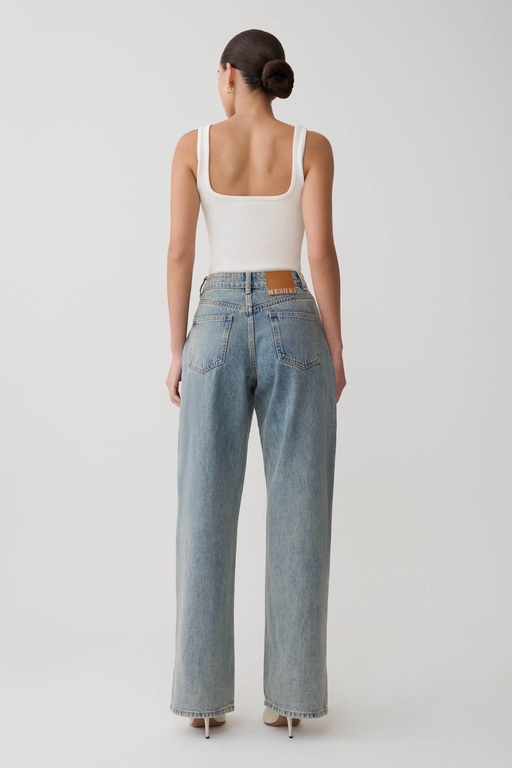 Tyla Diamante Denim Jeans - Blue/Green - Image 7