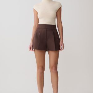 Alden High Waisted Short - Chocolate