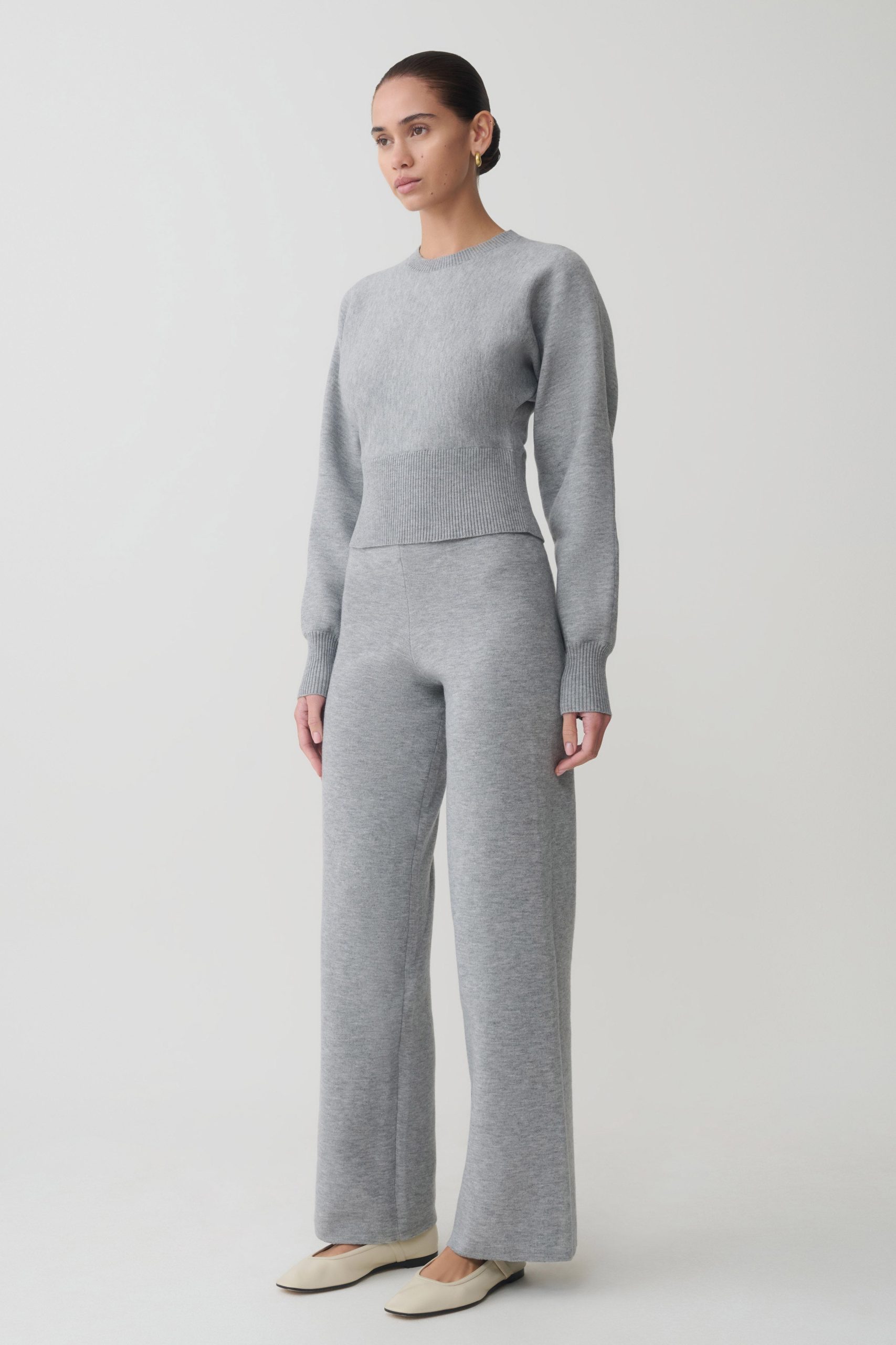 Ciaralee Cinched Waist Jumper - Grey Marle - Image 6