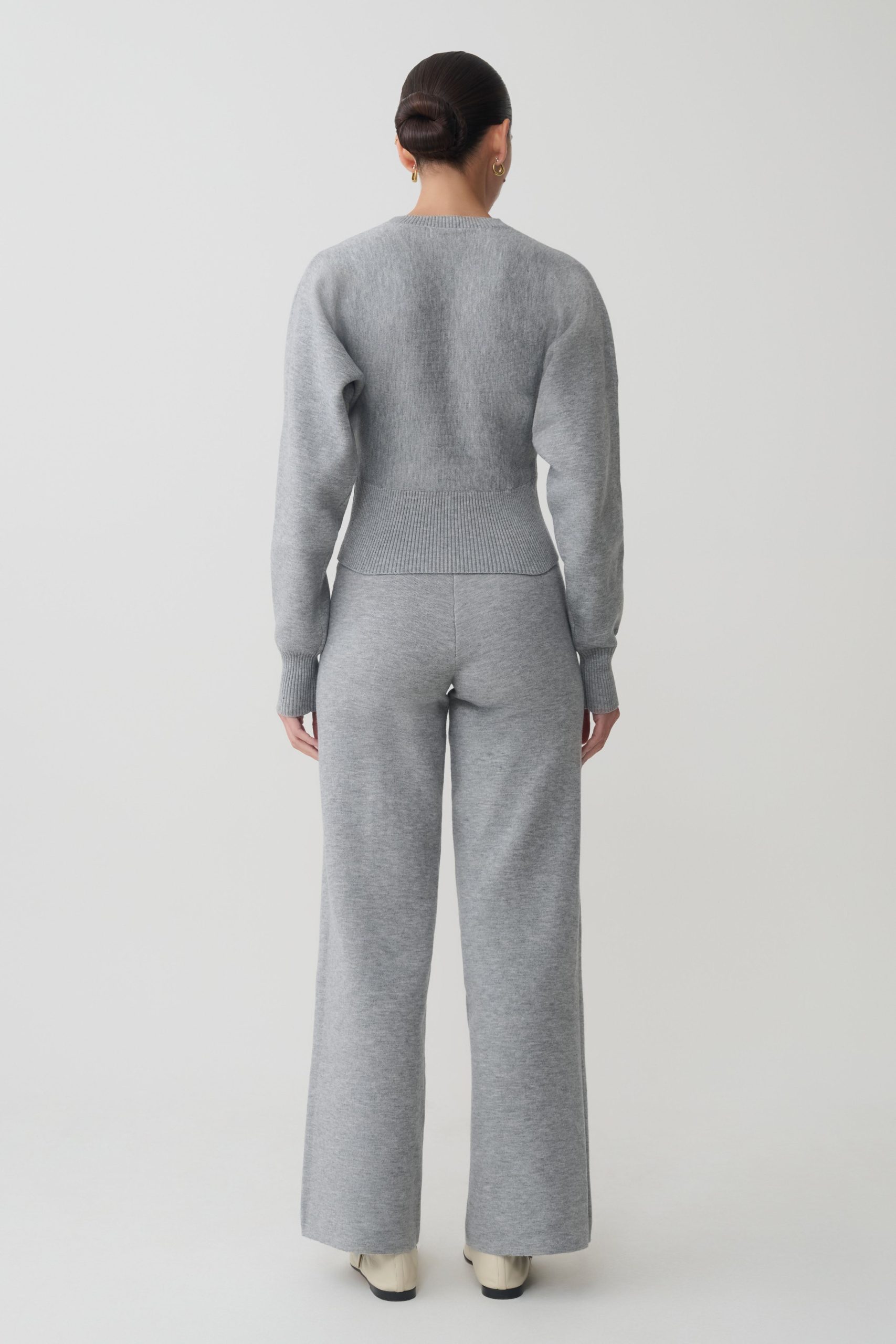 Ciaralee Cinched Waist Jumper - Grey Marle - Image 5