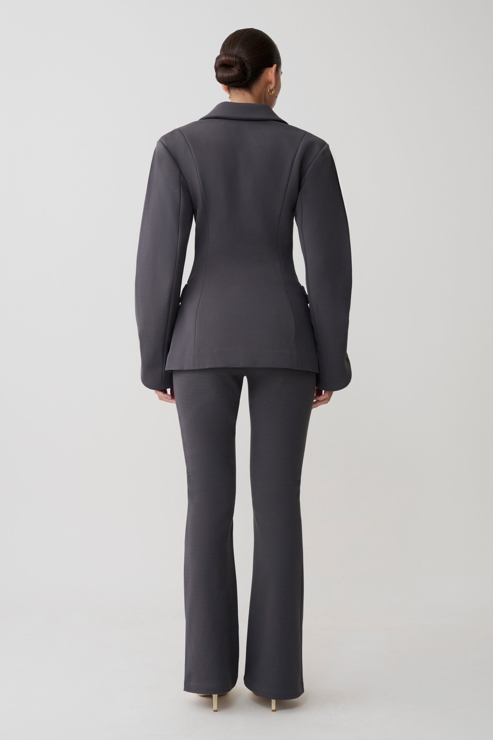 Wesley Structured Blazer - Charcoal Shadow - Image 5