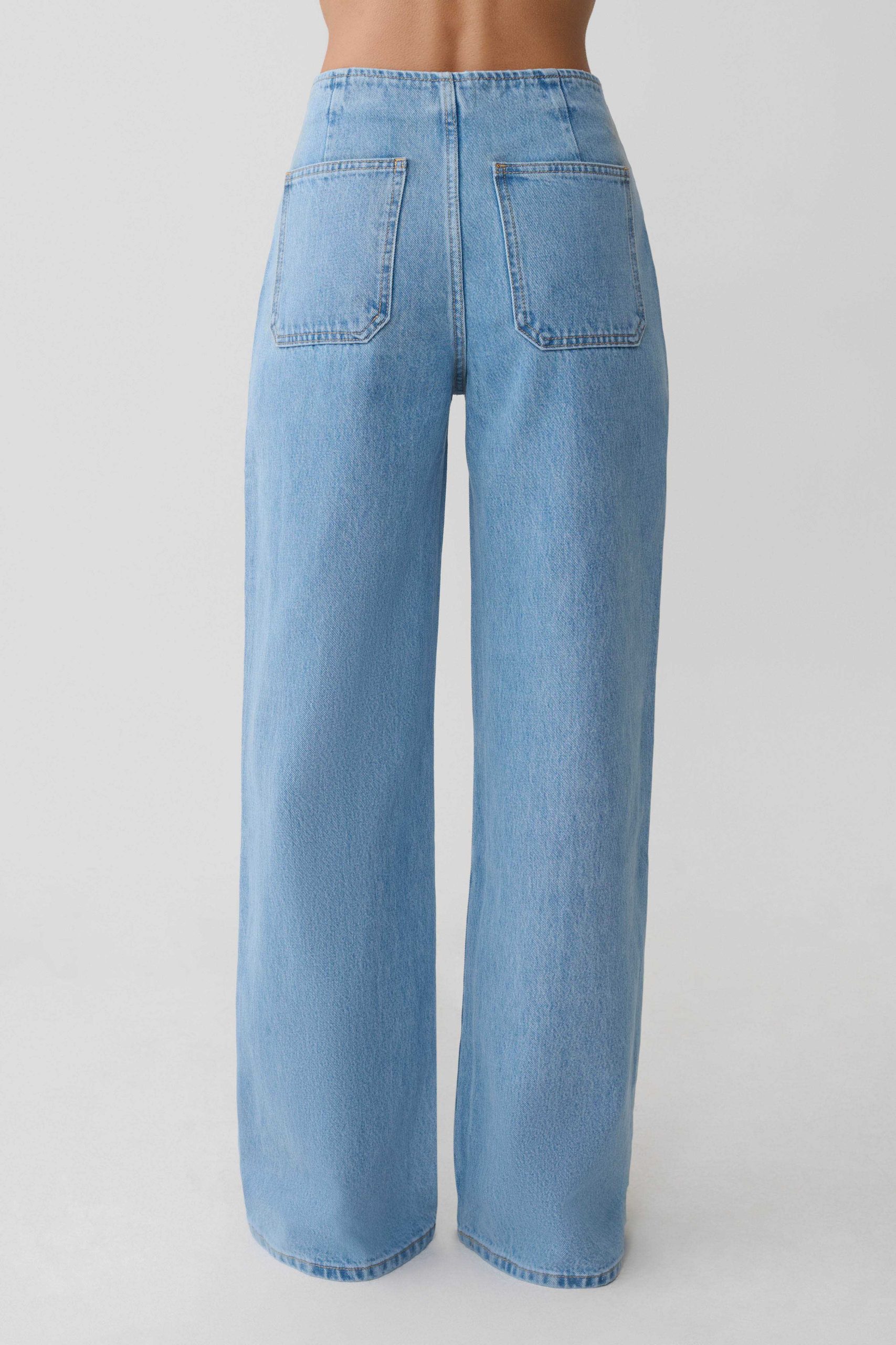Caitlin Mid Rise Denim Jeans - Classic Blue - Image 2