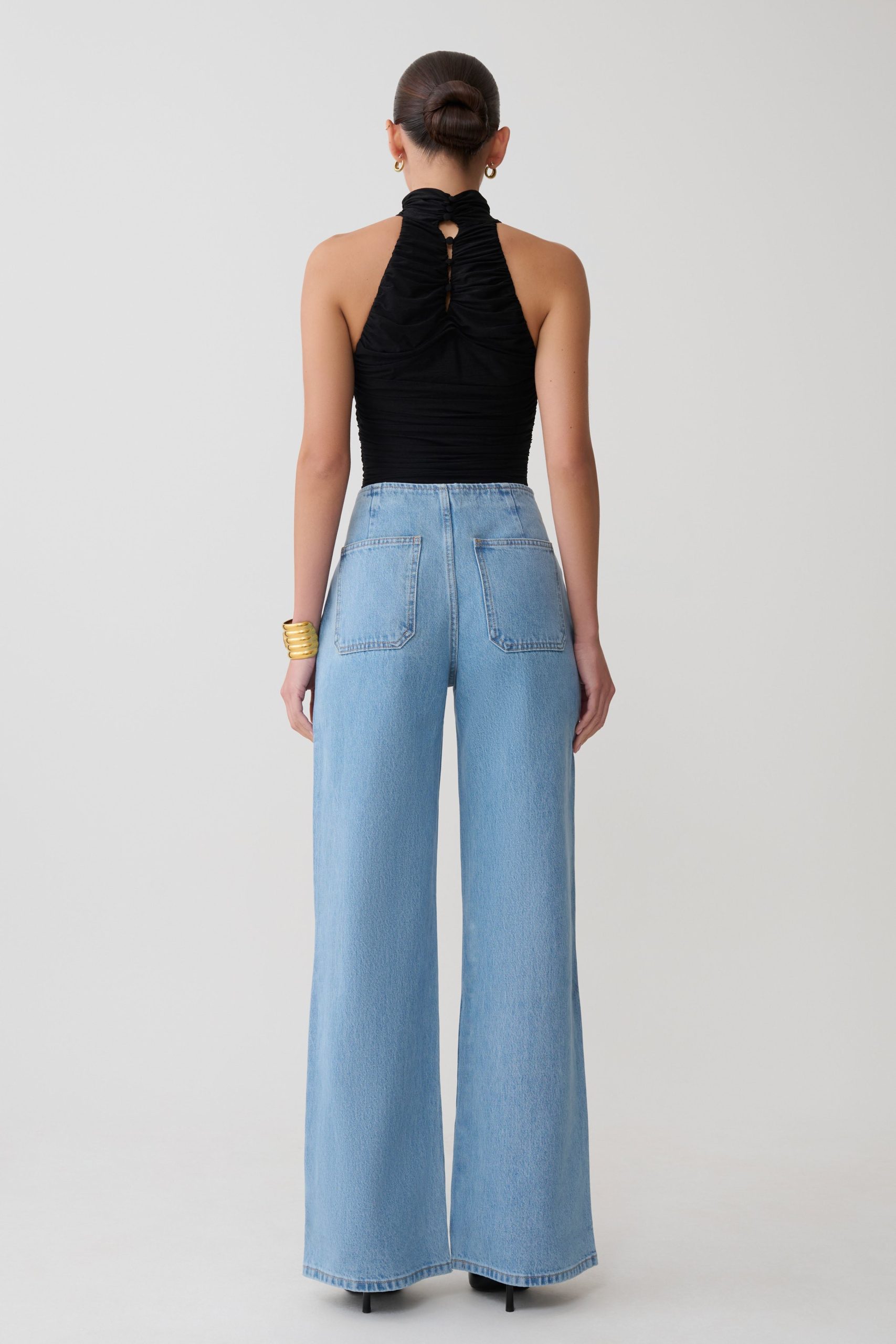 Caitlin Mid Rise Denim Jeans - Classic Blue - Image 7