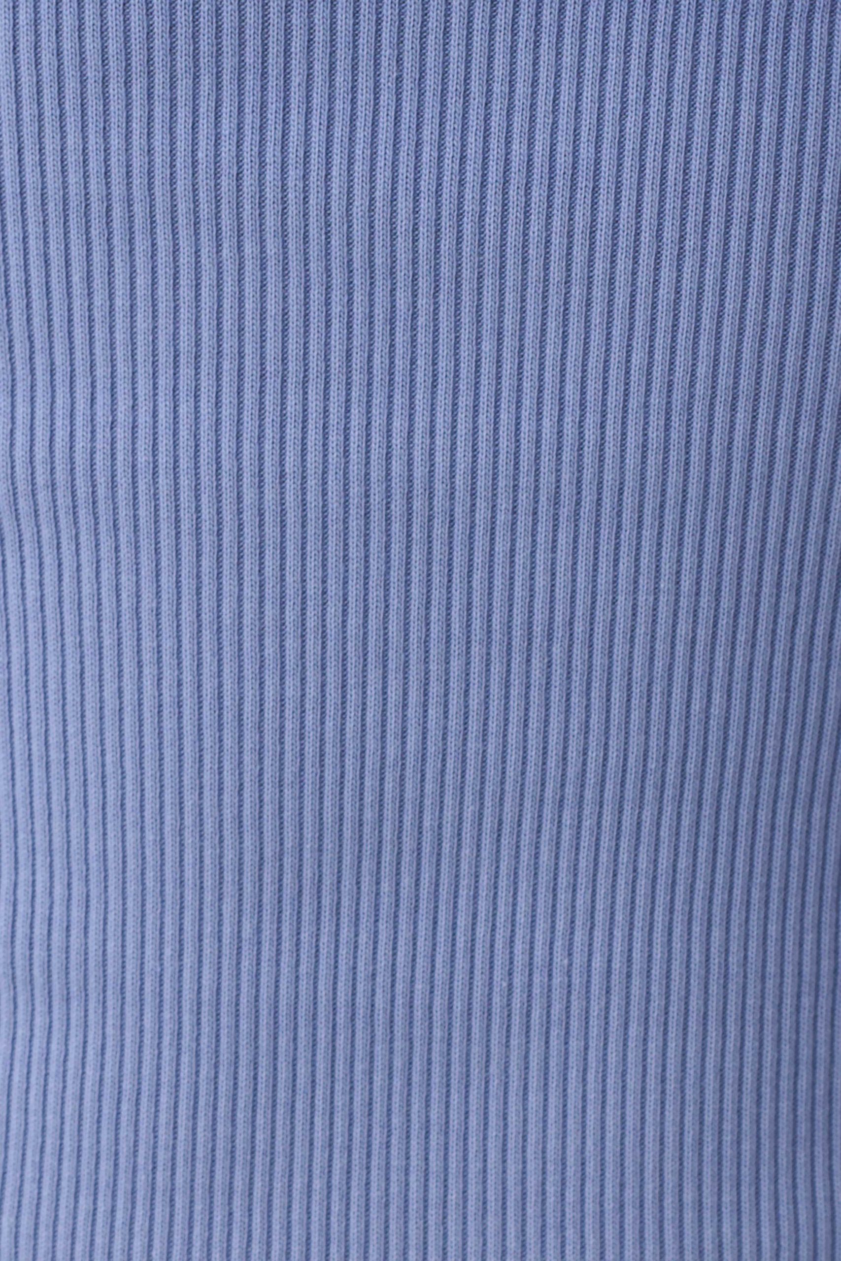 Aisling Ribbed Square Neck Sleeveless Top - Cornflower Blue - Image 8
