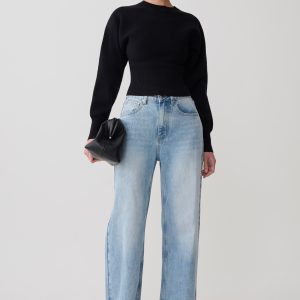 Ciaralee Cinched Waist Jumper - Black