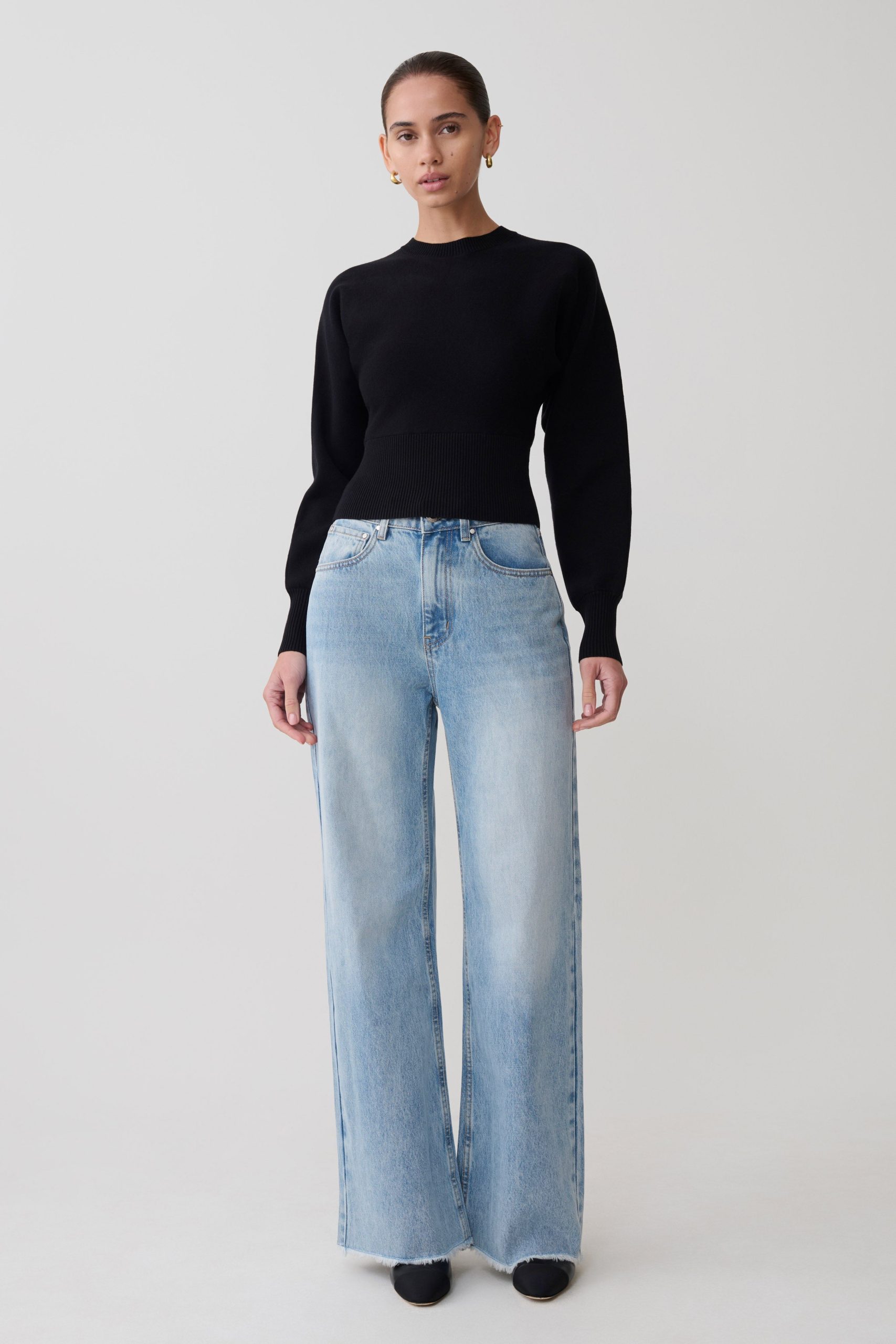 Ciaralee Cinched Waist Jumper - Black - Image 7