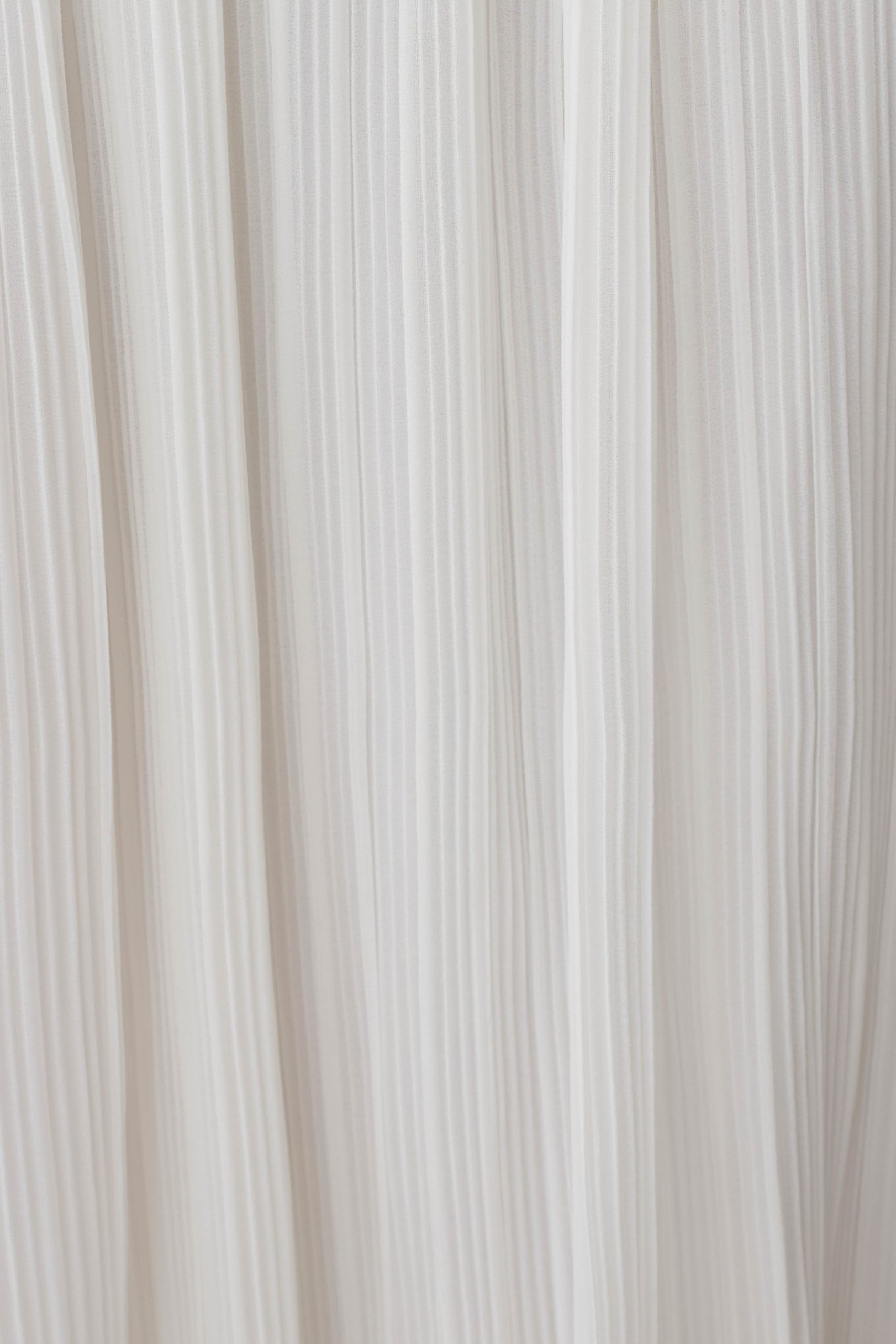 Juno Strapless Pleated Maxi Gown - White - Image 12
