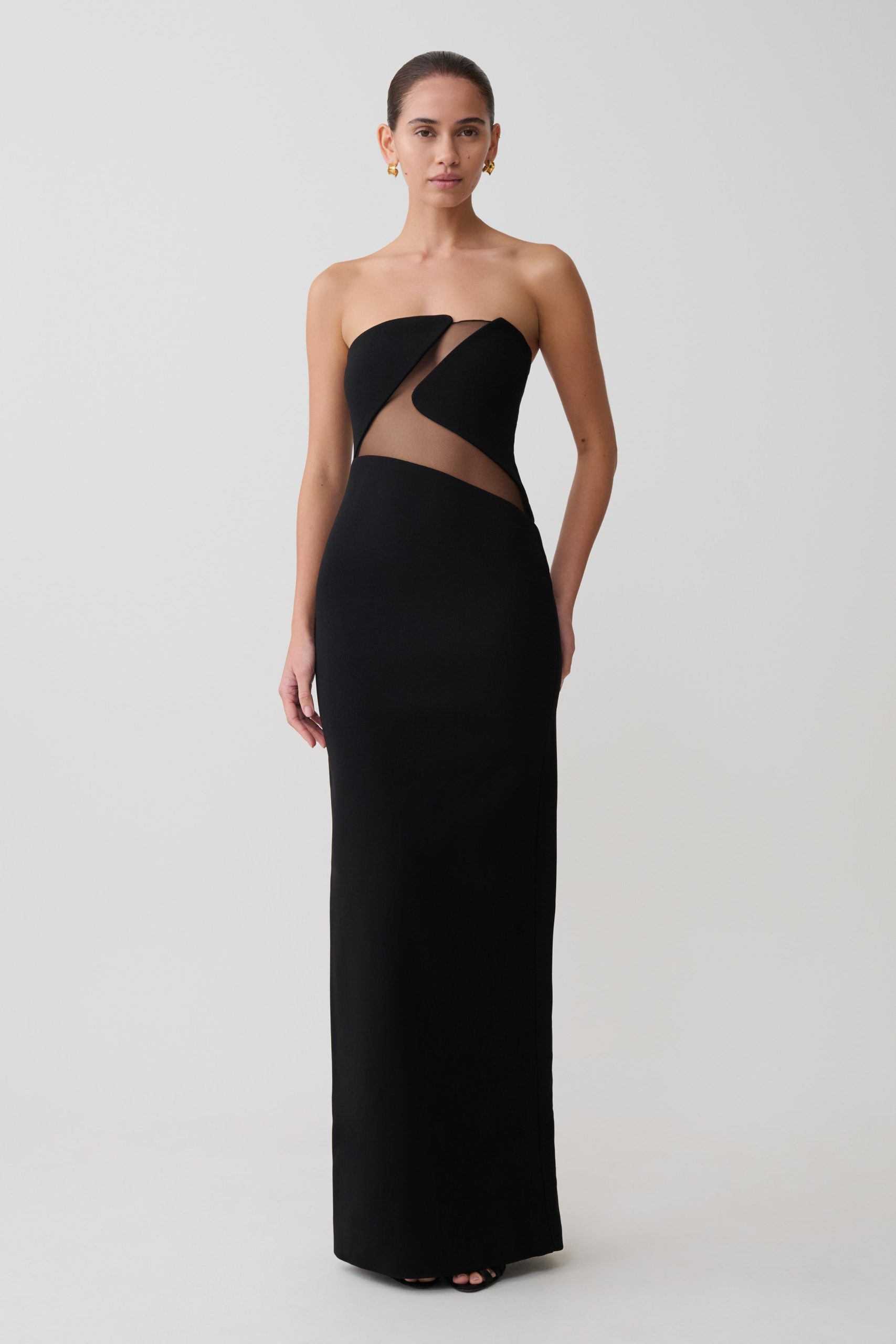 Lianne Strapless Maxi Dress - Black - Image 4
